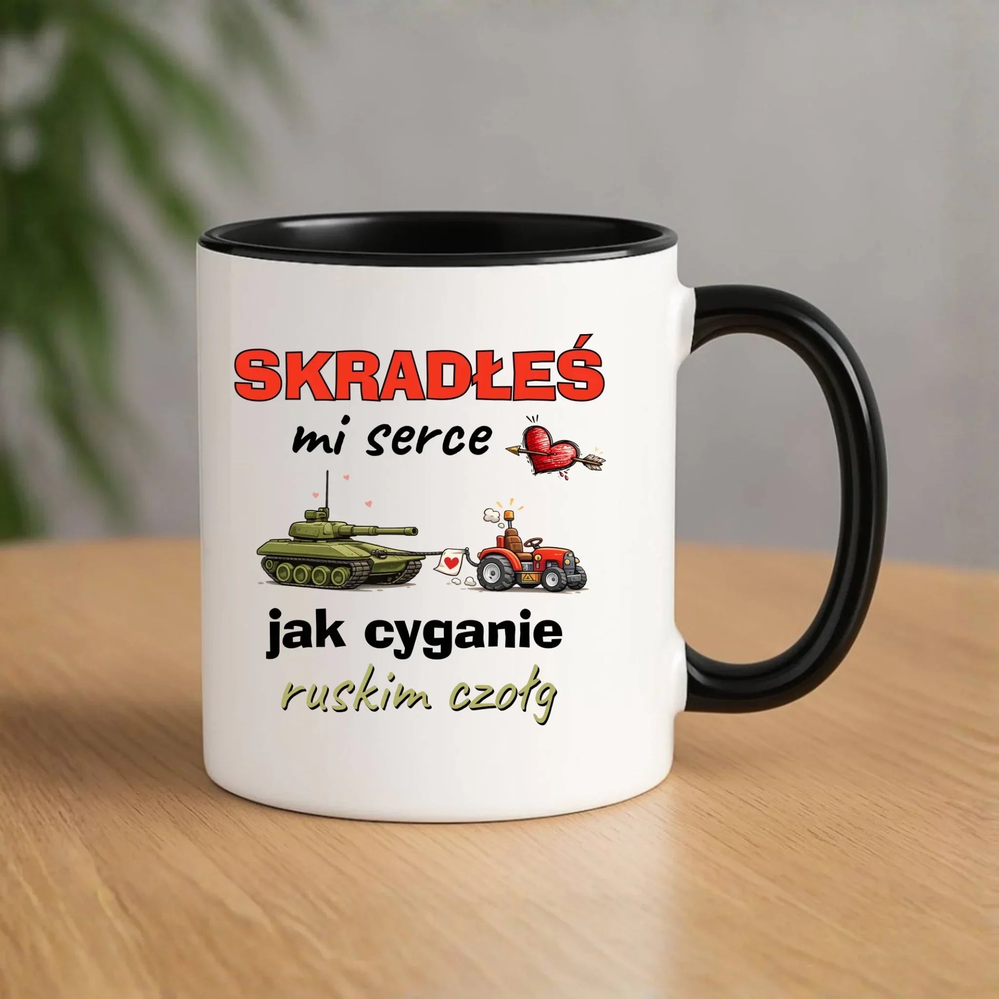 Kubek - Skradłeś mi serce jak cyganie ruskim czołg W77 - StoryCups.pl