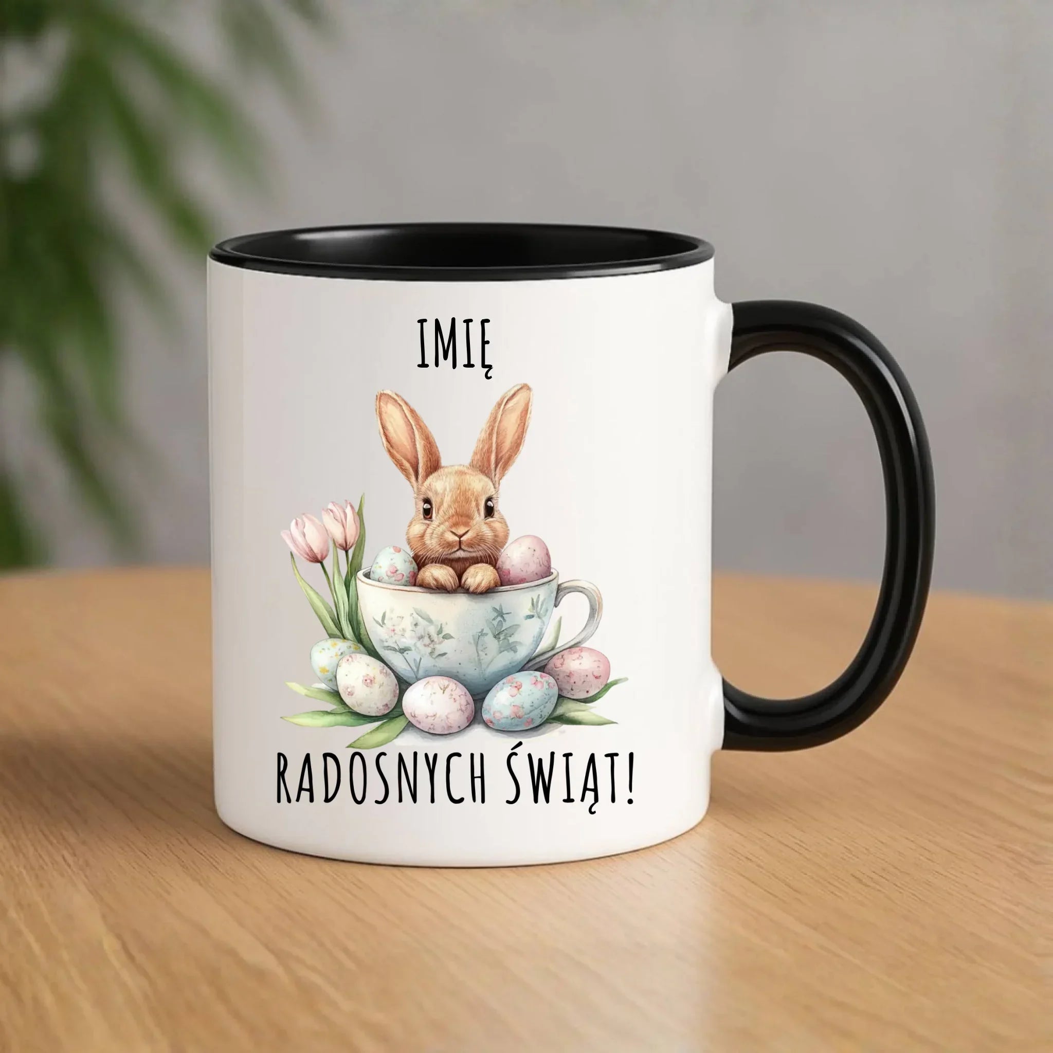 Kubek na Wielkanoc - Zajączek radosnych świąt - personalizowany WN01 - StoryCups.pl
