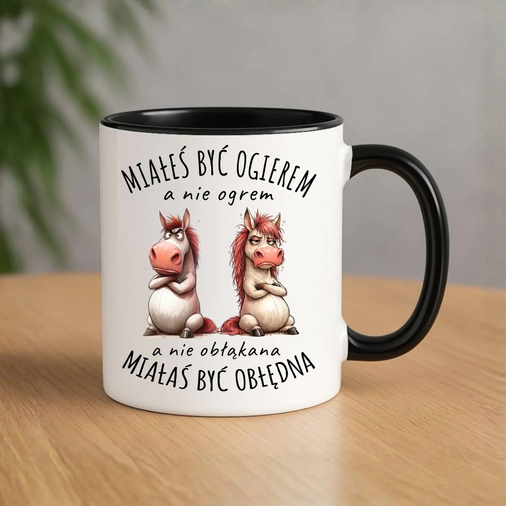 Kubek dla par - Ogier & Obłędna - śmieszny W85 - StoryCups.pl