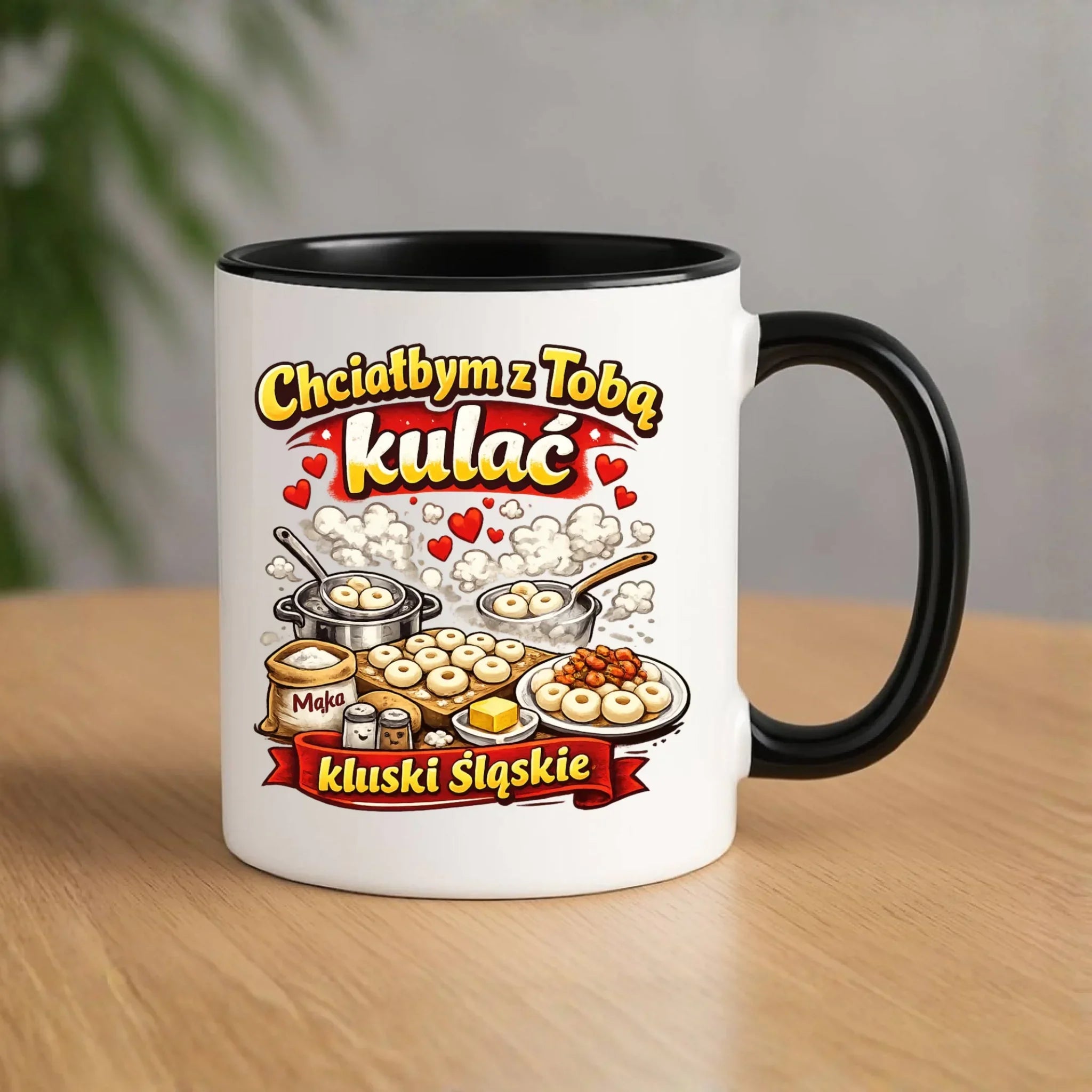 Kubek - Chciałbym z Tobą kulać kluski śląskie W90 - StoryCups.pl