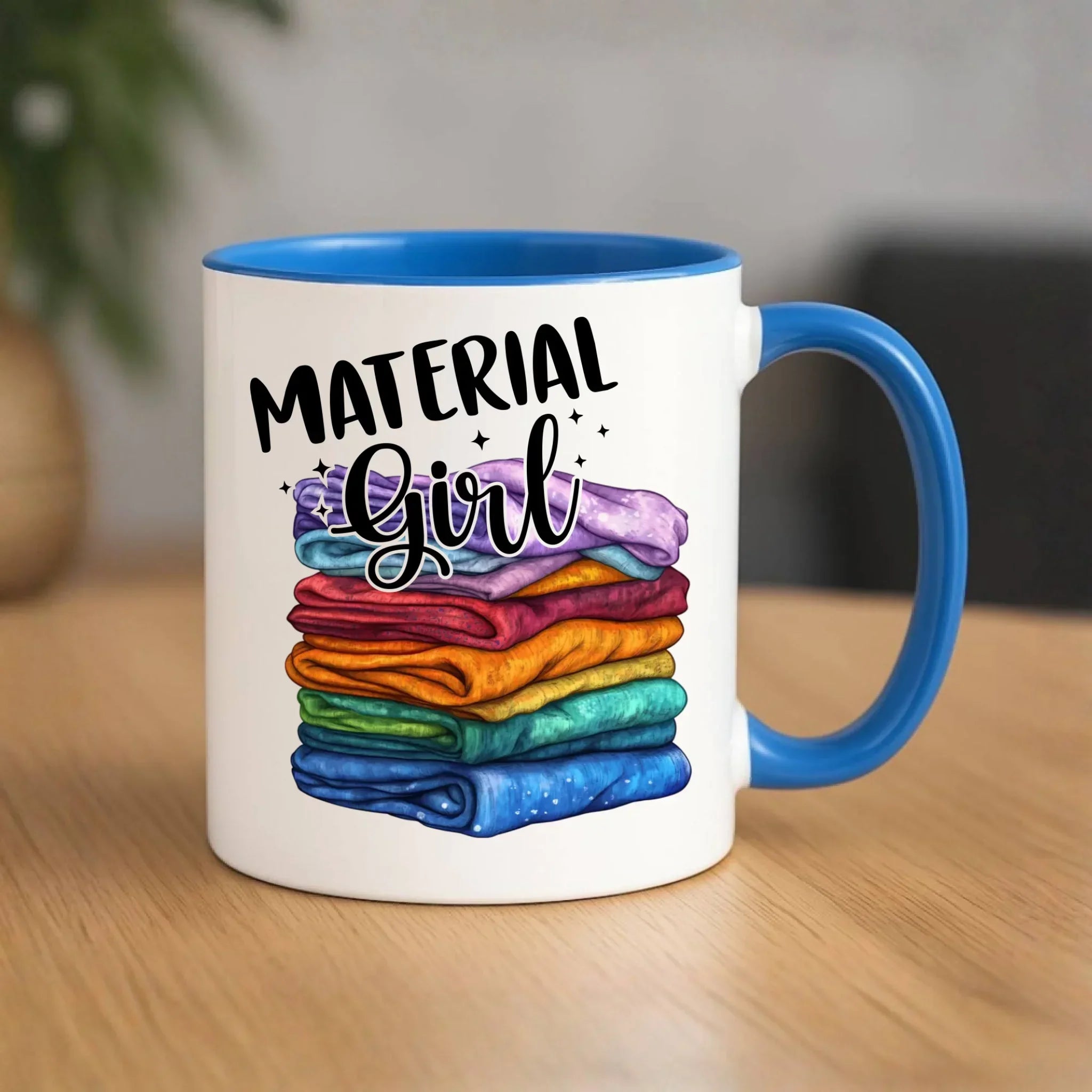 Kubek szyciowy - prezent dla krawcowej - Material Girl HS02 - StoryCups.pl
