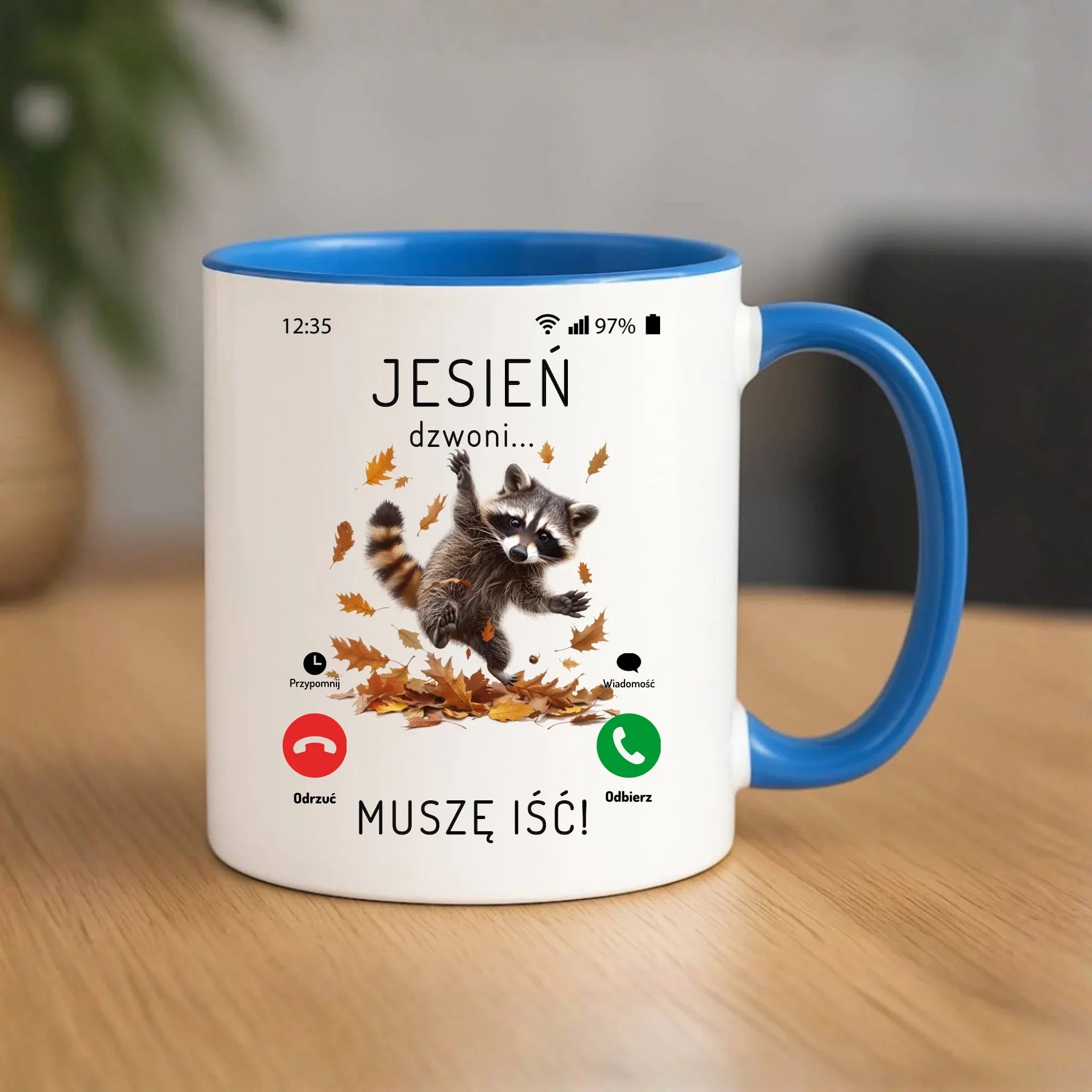 Kubek jesienny - Jesień dzwoni muszę iść JS18 - StoryCups.pl