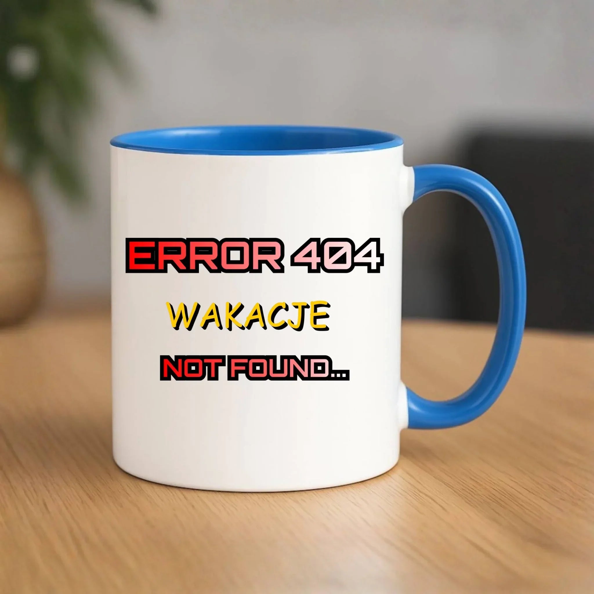 Kubek szkolny - Error 404 - śmieszny SZ15 - StoryCups.pl