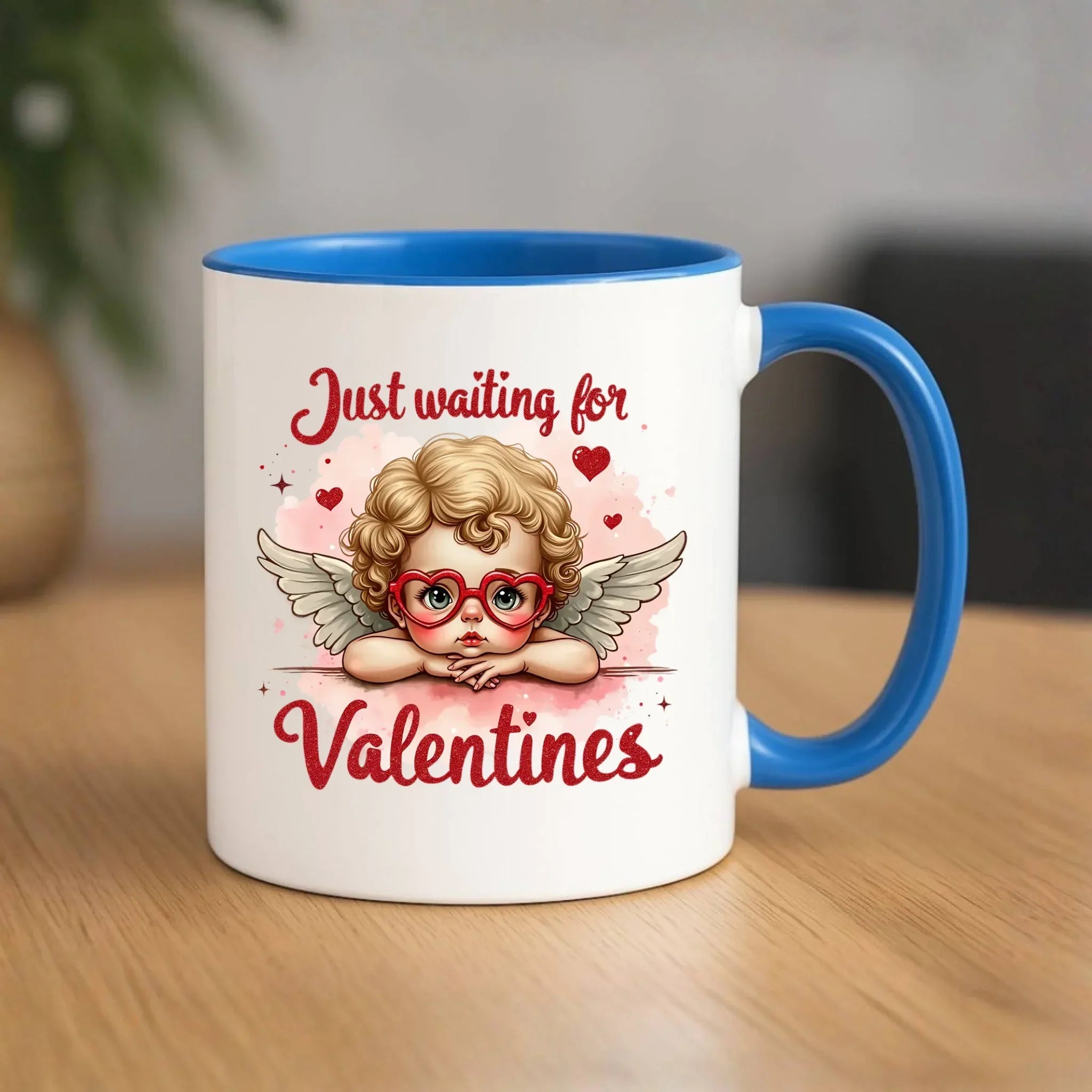 Kubek na Walentynki - Just waiting for Valentines W24 - StoryCups.pl