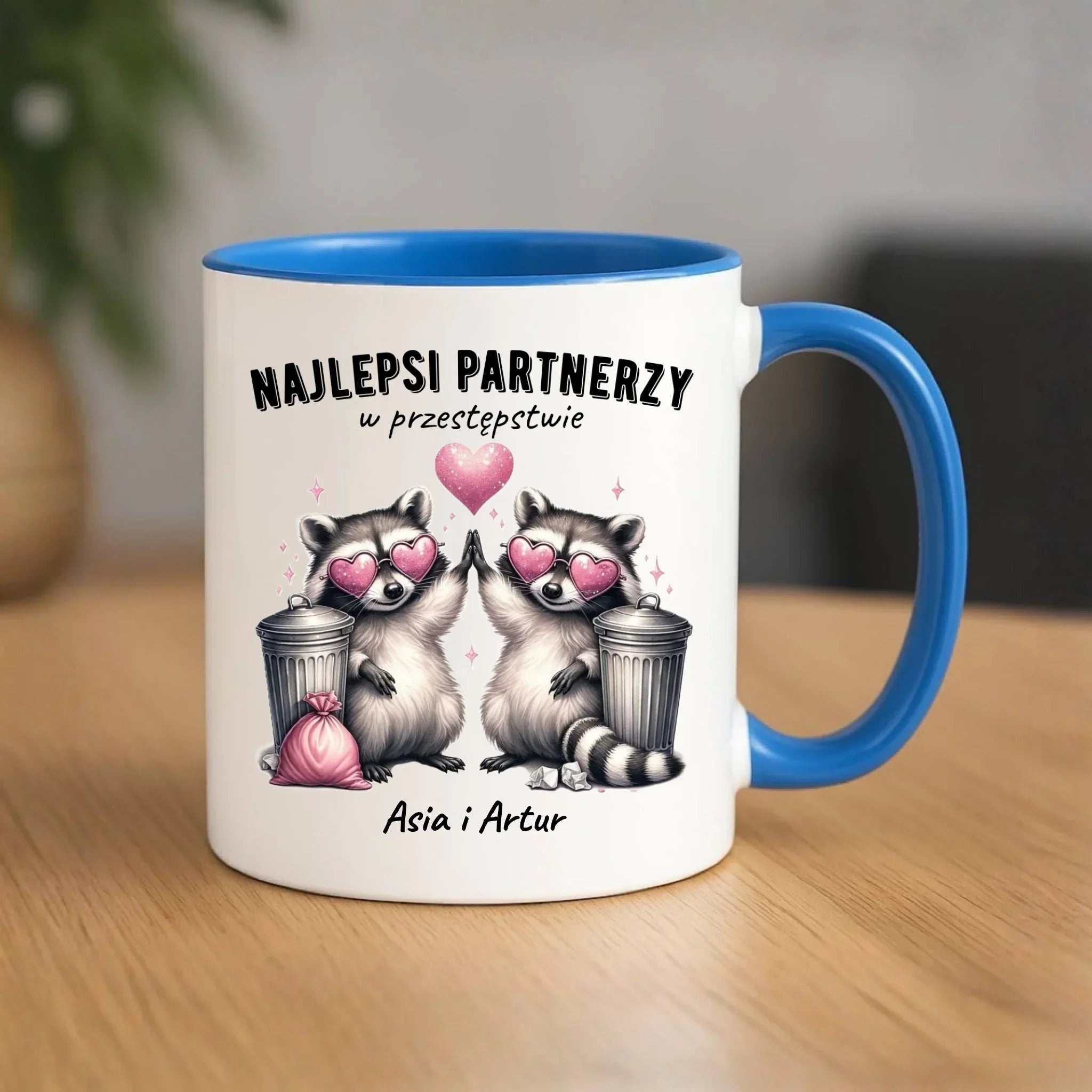 Kubek dla par - Najlepsi partnerzy w przestępstwie - personalizowany W27 - StoryCups.pl