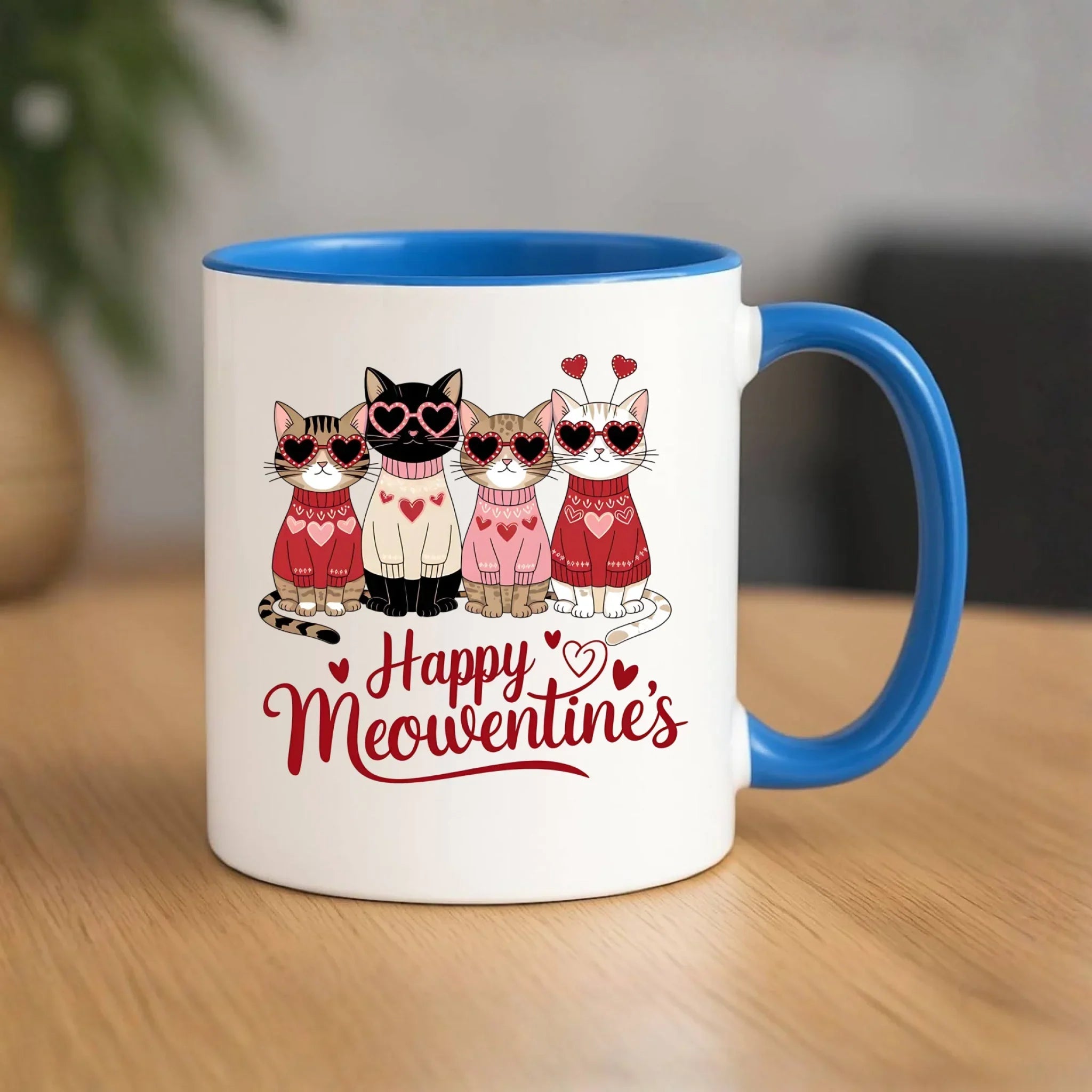 Kubek na Walentynki dla kociary - Happy Meowentine's W25 - StoryCups.pl