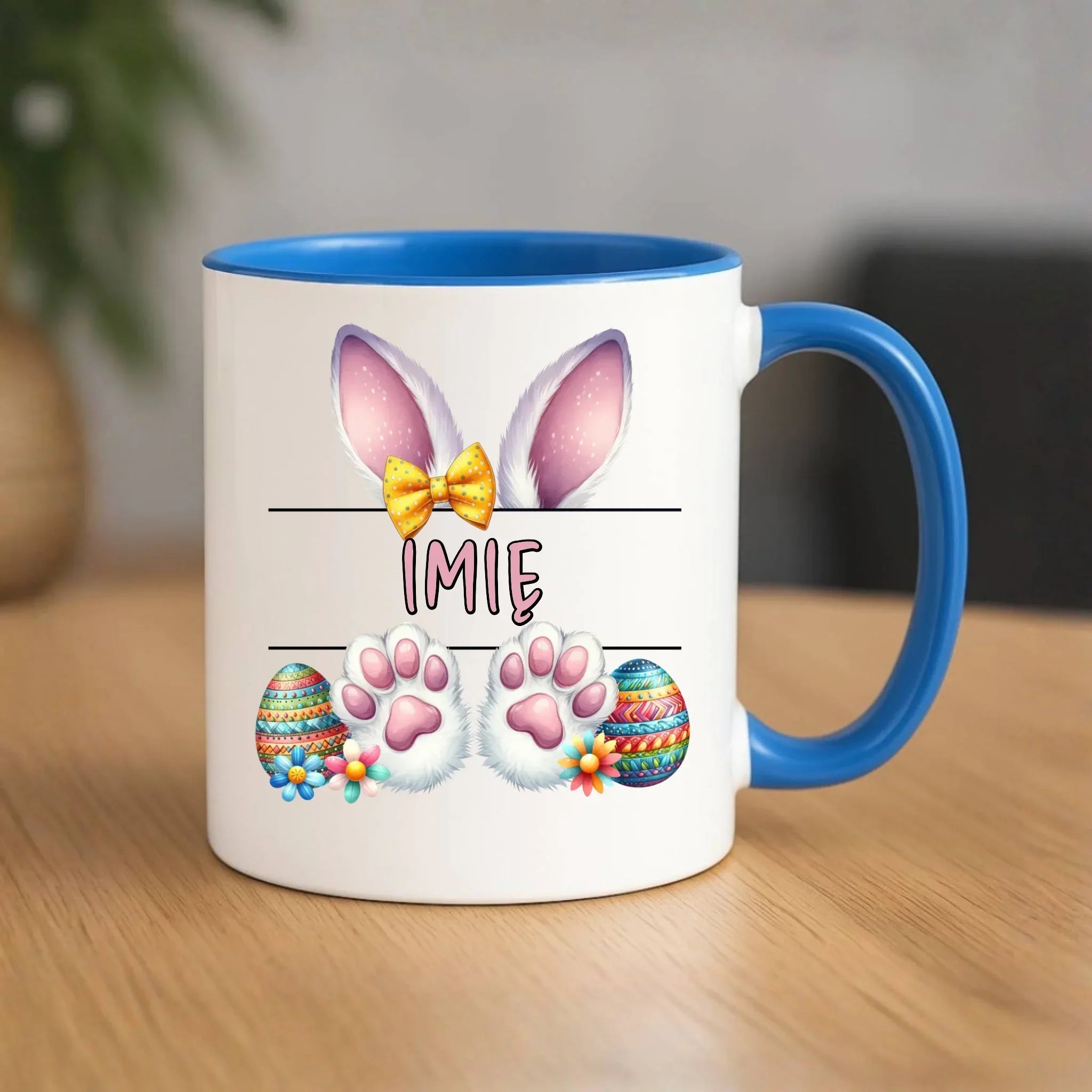 Kubek wielkanocny - Zajączek - personalizowany WN13 - StoryCups.pl