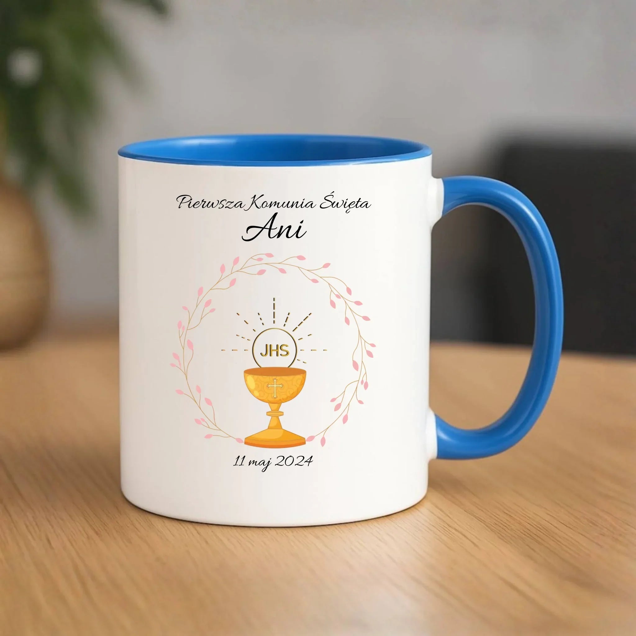 Kubek | Prezent pamiątka na Pierwszą Komunię Świętą dla dziewczynki - personalizowany PK02 - StoryCups.pl