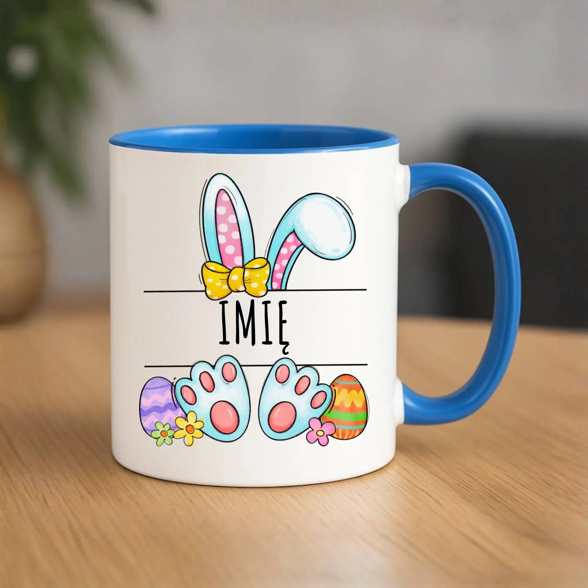 Kubek wielkanocny dla dziecka - Zajączek - personalizowany WN15 - StoryCups.pl