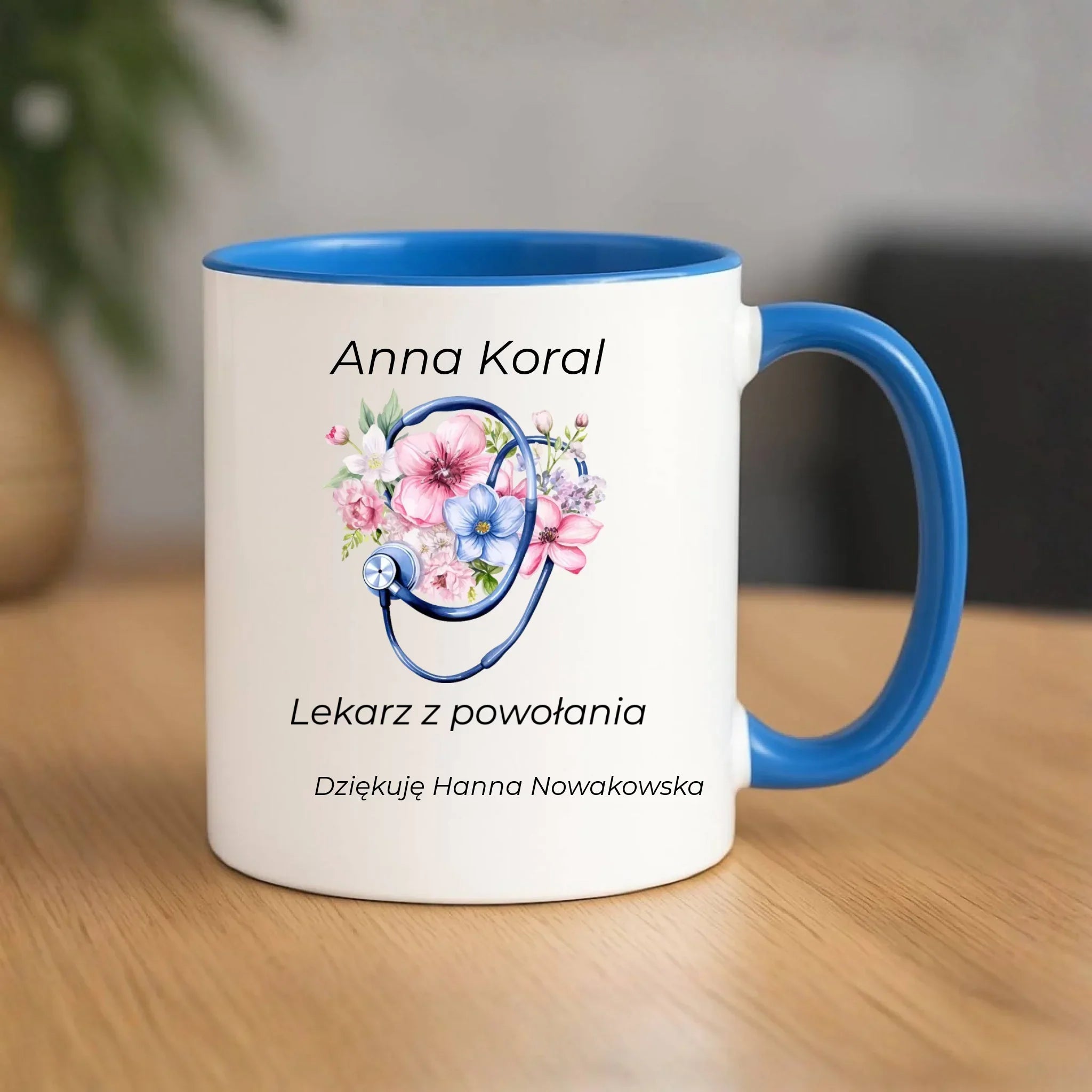 Kubek dla lekarza - Lekarz z powołania - personalizowany L01 - StoryCups.pl