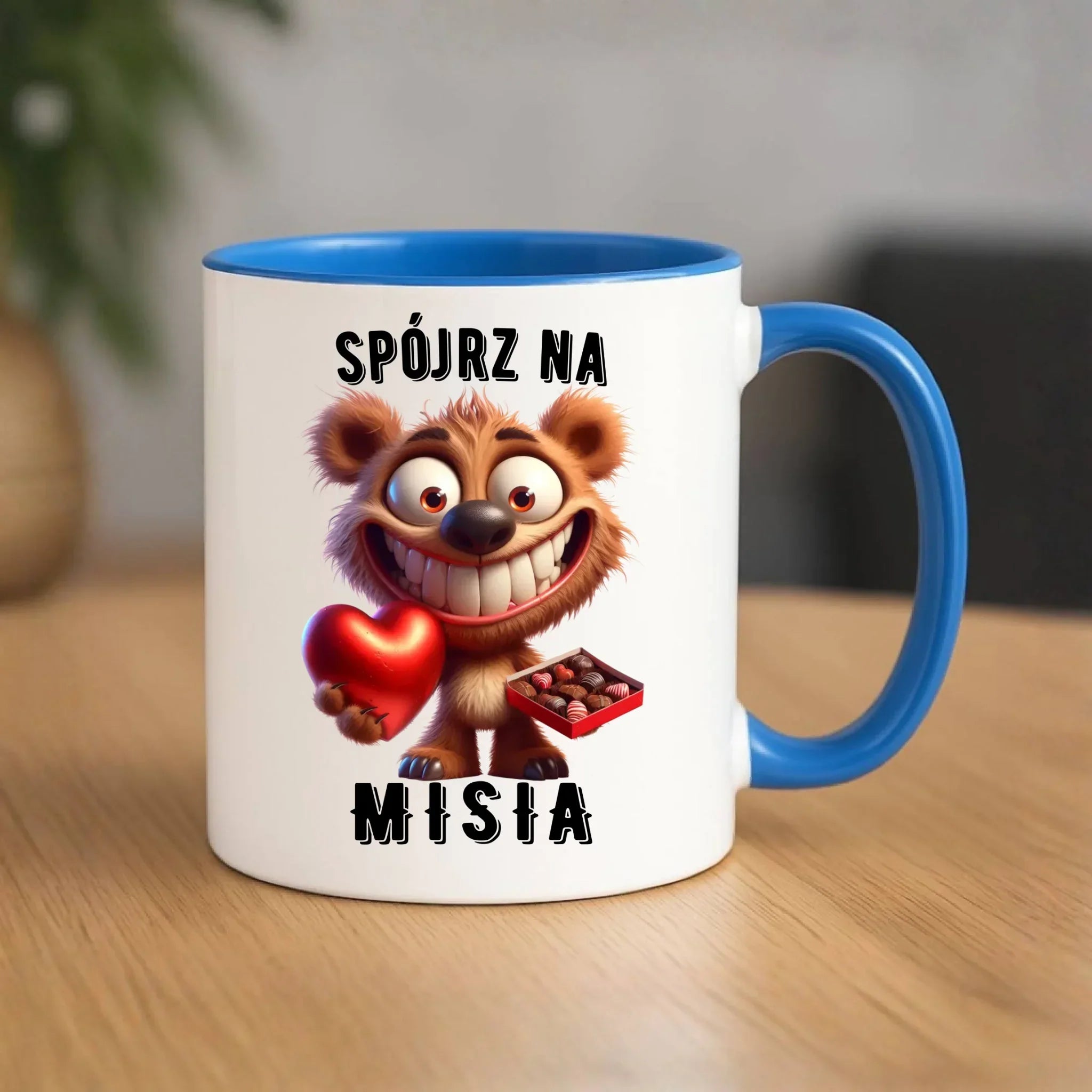 Kubek na Walentynki - Spójrz na Misia W31 - StoryCups.pl