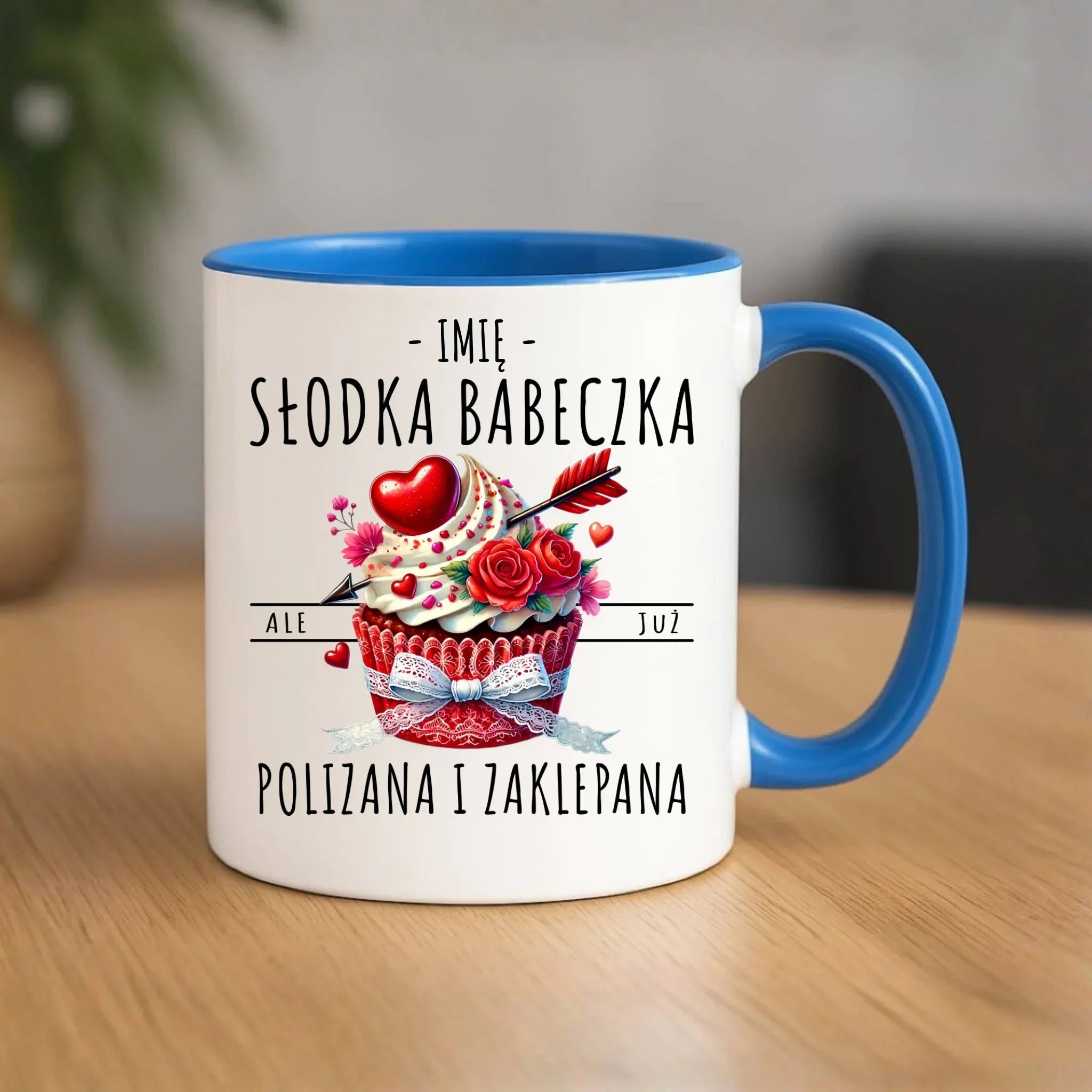 Kubek - Słodka babeczka polizana i zaklepana - personalizowany W37 - StoryCups.pl