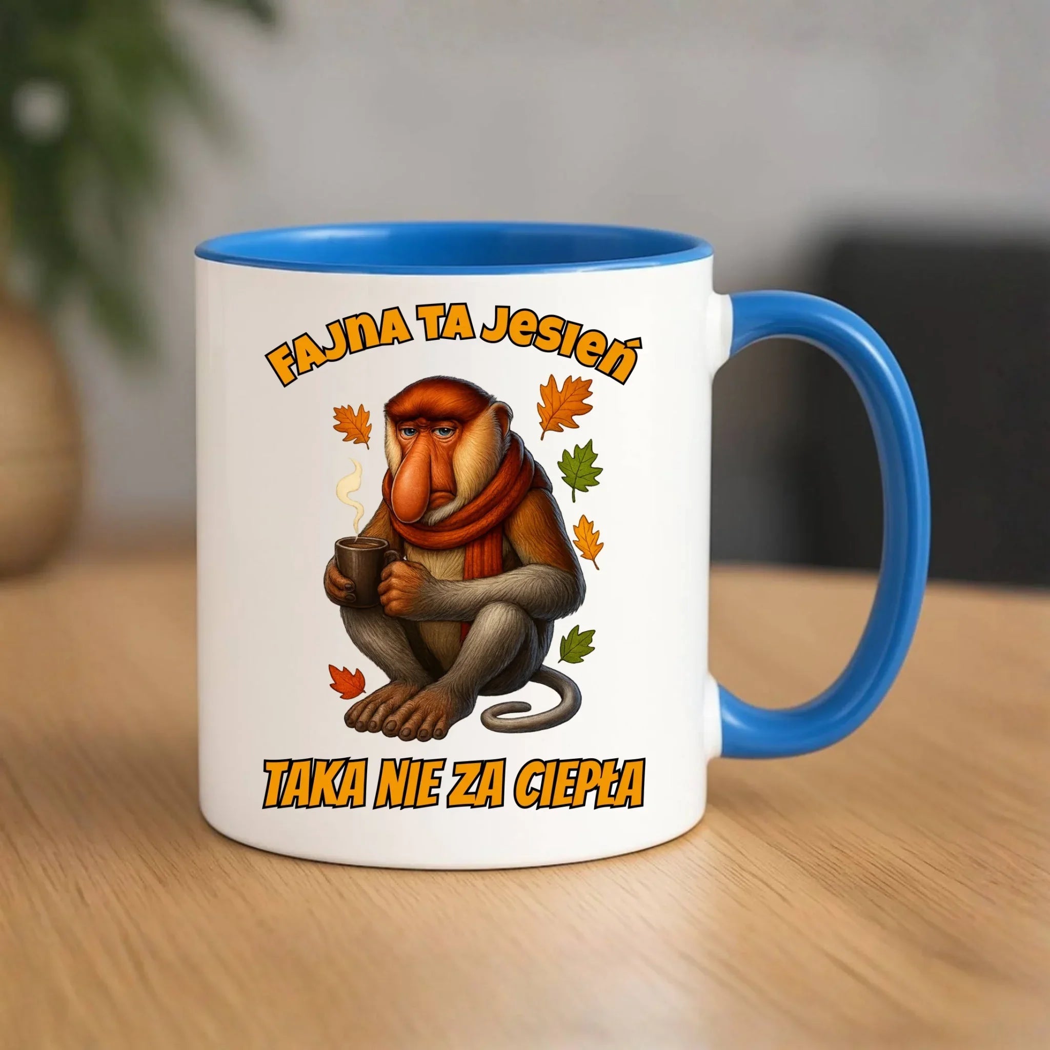 Kubek jesienny - Janusz Nosacz - Fajna ta jesień, taka nie za ciepła JS21 - StoryCups.pl