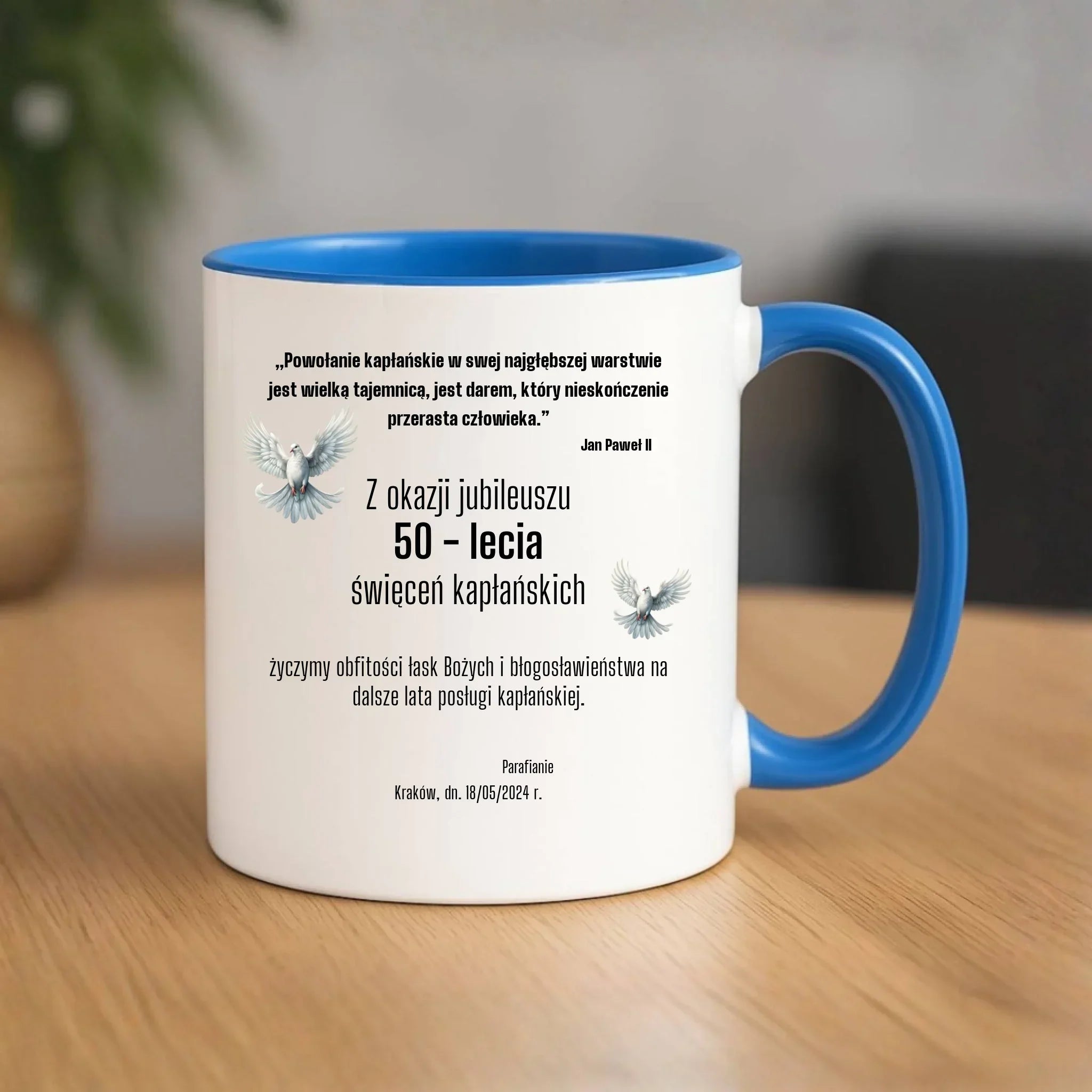 Kubek - Prezent dla księdza na jubileusz kapłaństwa - personalizowany DU04 - StoryCups.pl