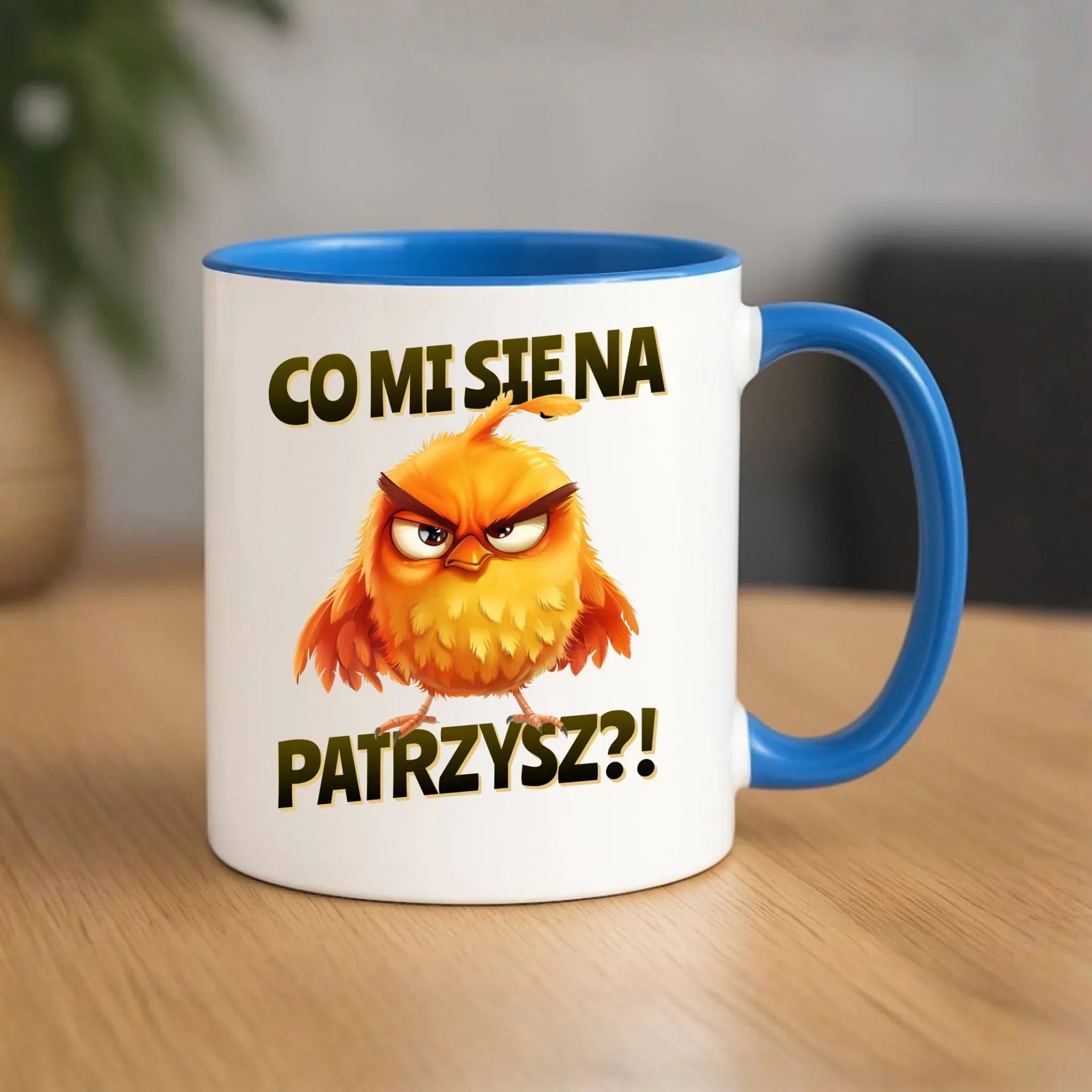 Śmieszny kubek - Prezent dla chłopaka kolegi - Co mi się na ptaka patrzysz DCH24 - StoryCups.pl