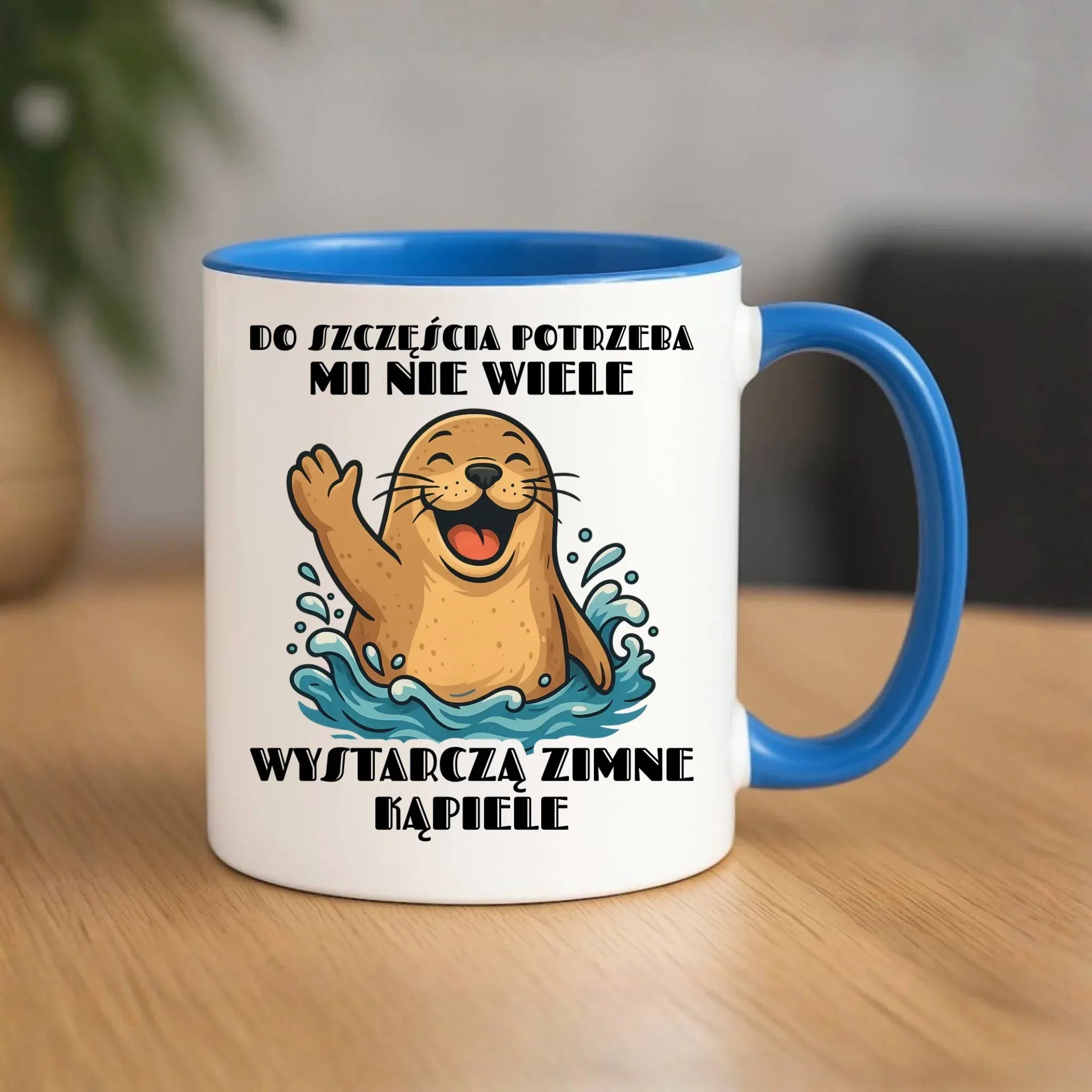 Kubek - prezent dla morsa - Do szczęścia potrzeba mi nie wiele HM06 - StoryCups.pl