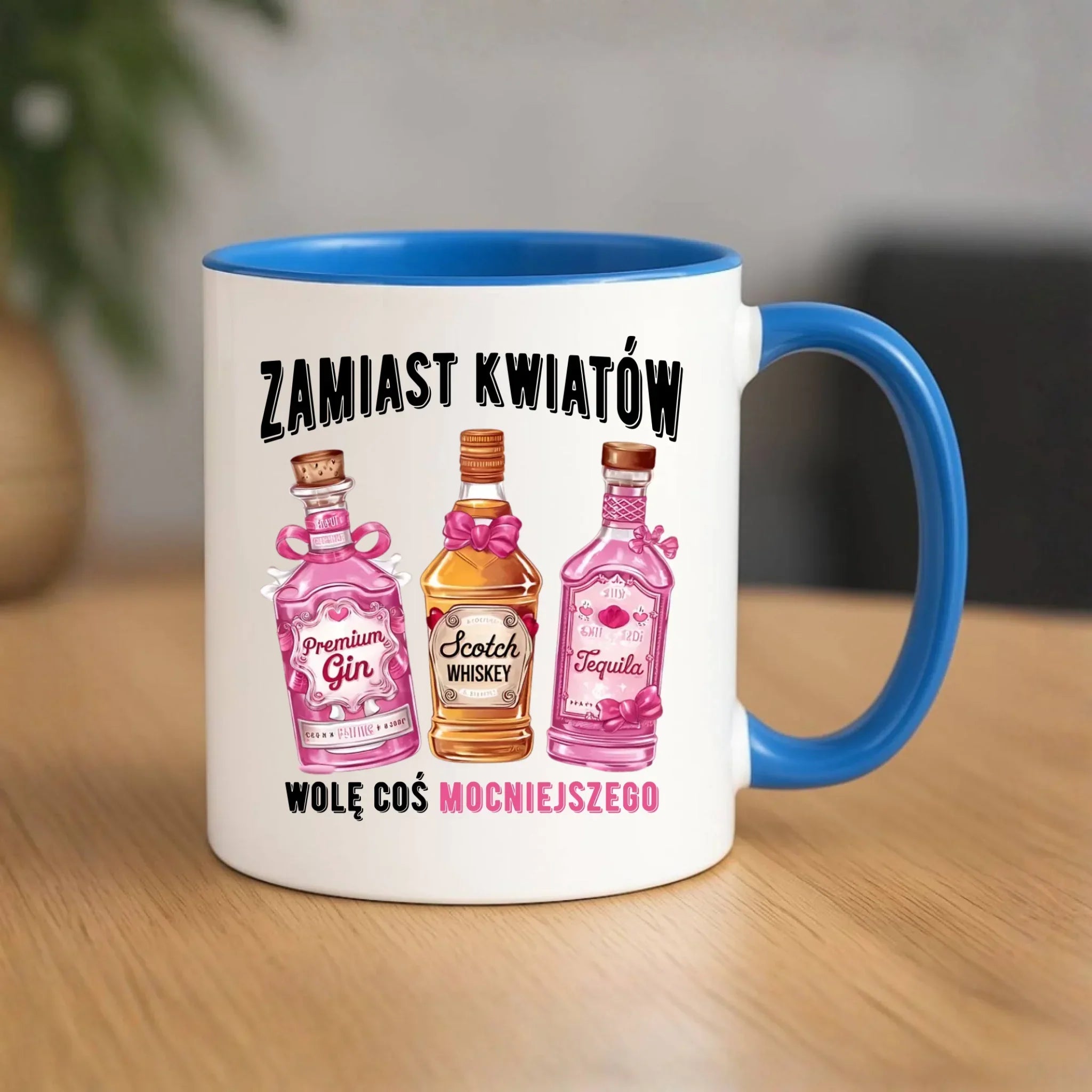 Kubek dla niej - Zamiast kwiatów wolę coś mocniejszego W42 - StoryCups.pl