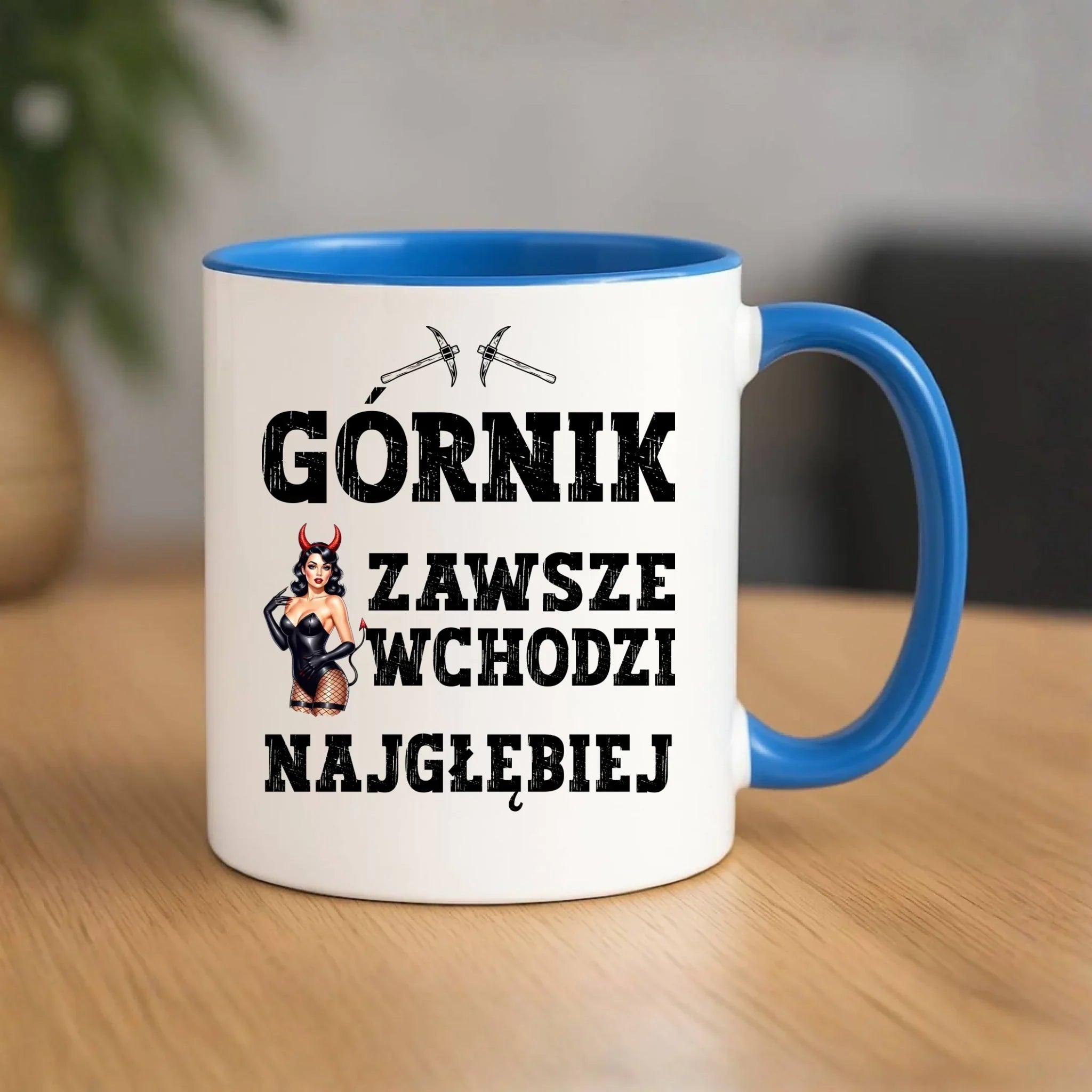 Kubek - prezent dla górnika - Górnik zawsze wchodzi najgłębiej G22 - StoryCups.pl