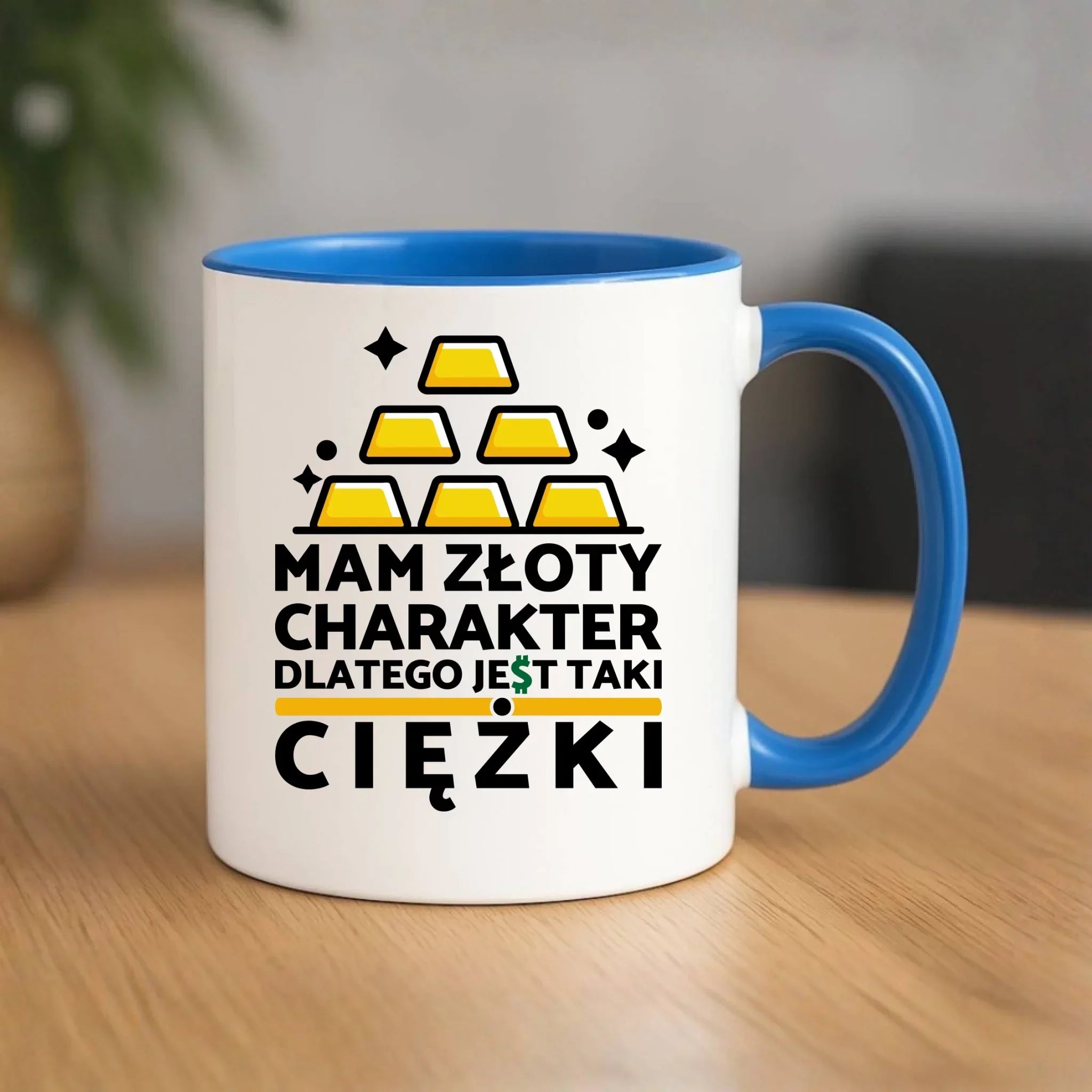 Kubek - prezent dla chłopaka - Złoty charakter DCH16 - StoryCups.pl