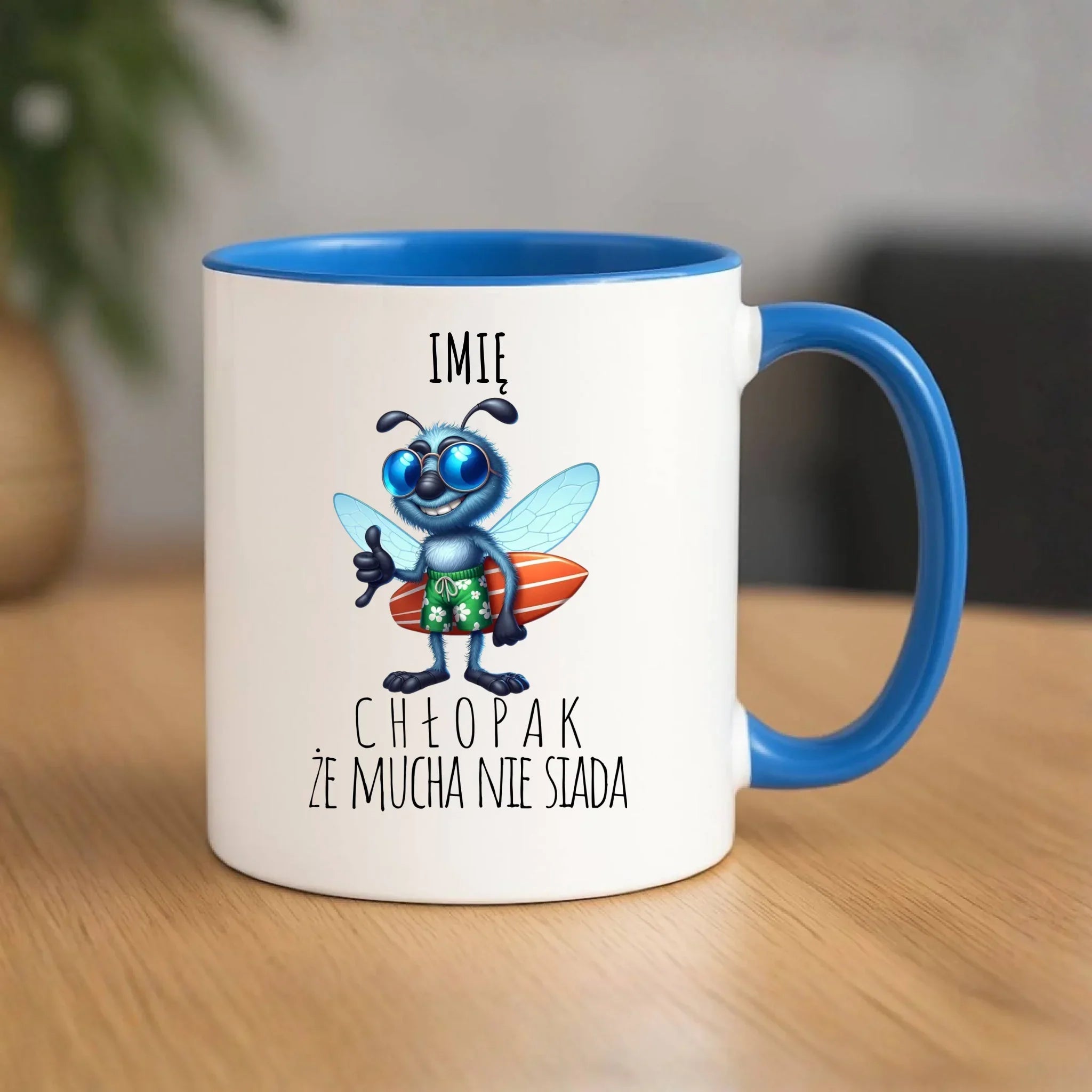 Kubek - prezent dla chłopaka - Mucha nie siada essa - personalizowany DCH29 - StoryCups.pl
