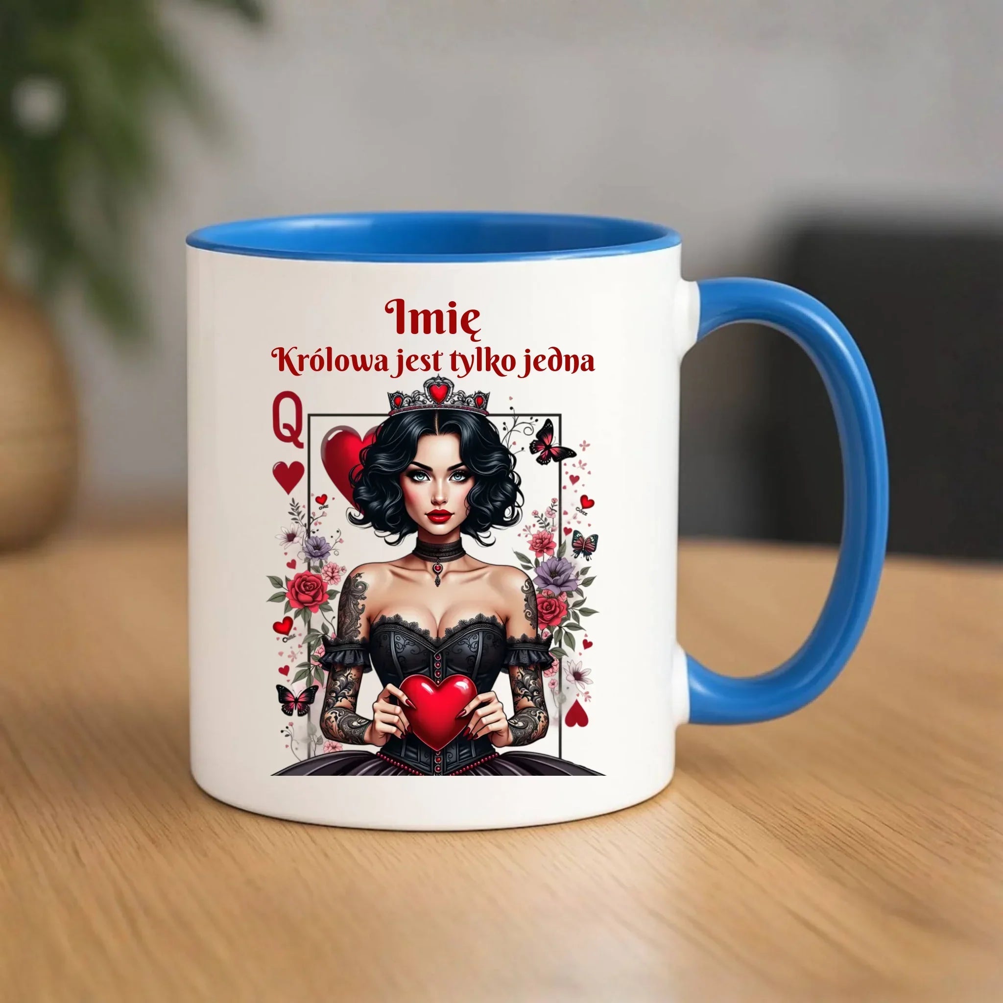 Kubek dla niej - Królowa jest tylko jedna - personalizowany W46 - StoryCups.pl