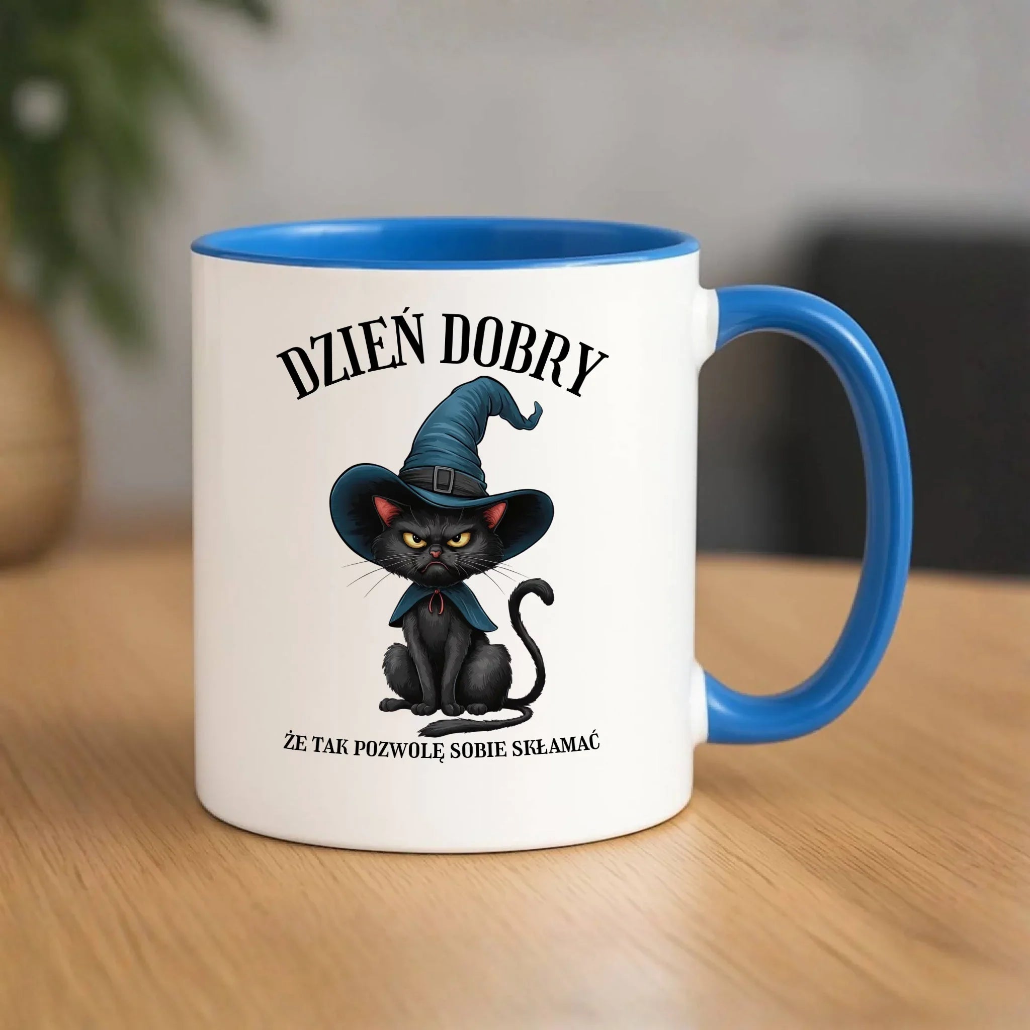 Kubek halloweenowy - Dzień dobry, że tak pozwolę sobie skłamać HL27 - StoryCups.pl