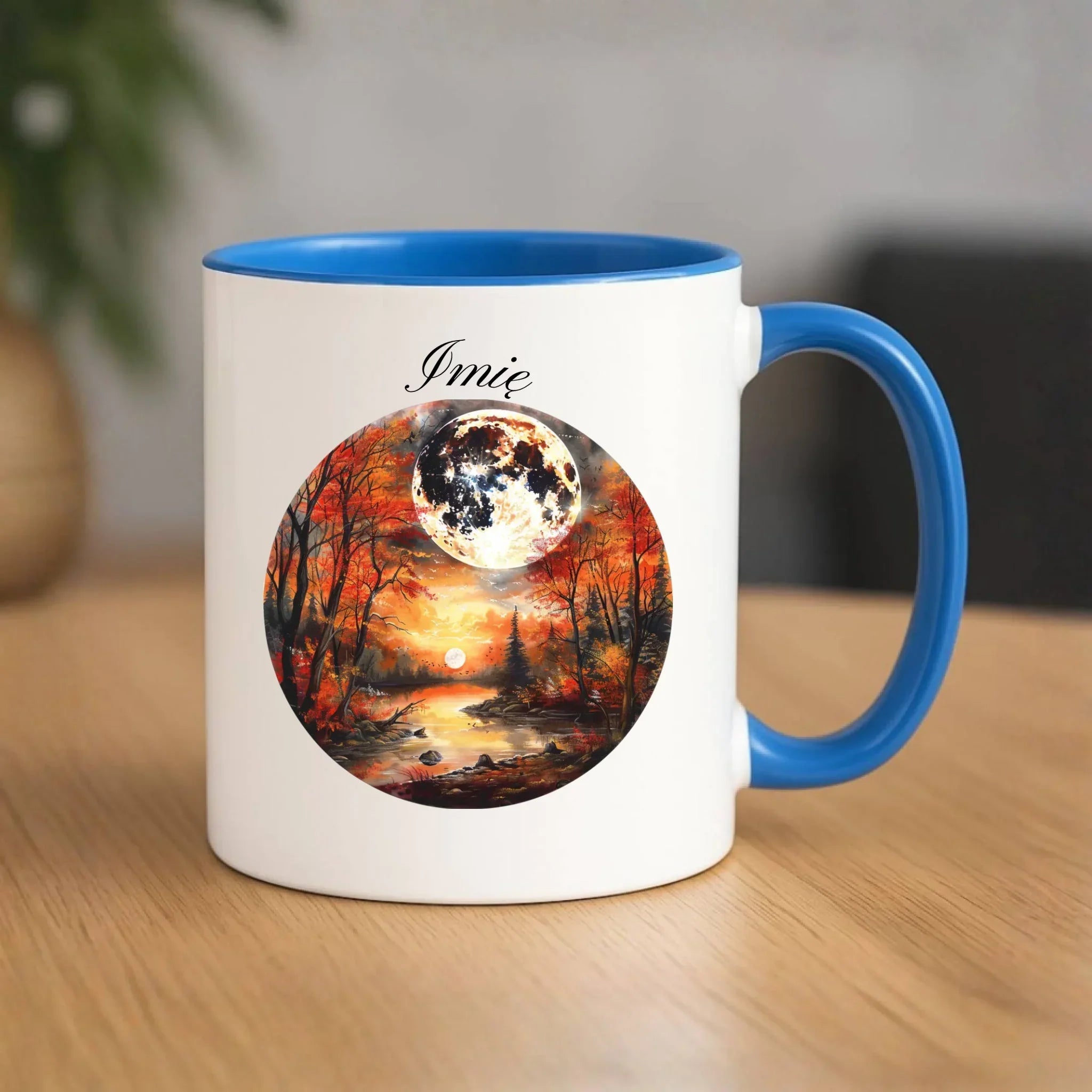 Kubek jesieniara - Pełnia księżyca - personalizowany JS10 - StoryCups.pl