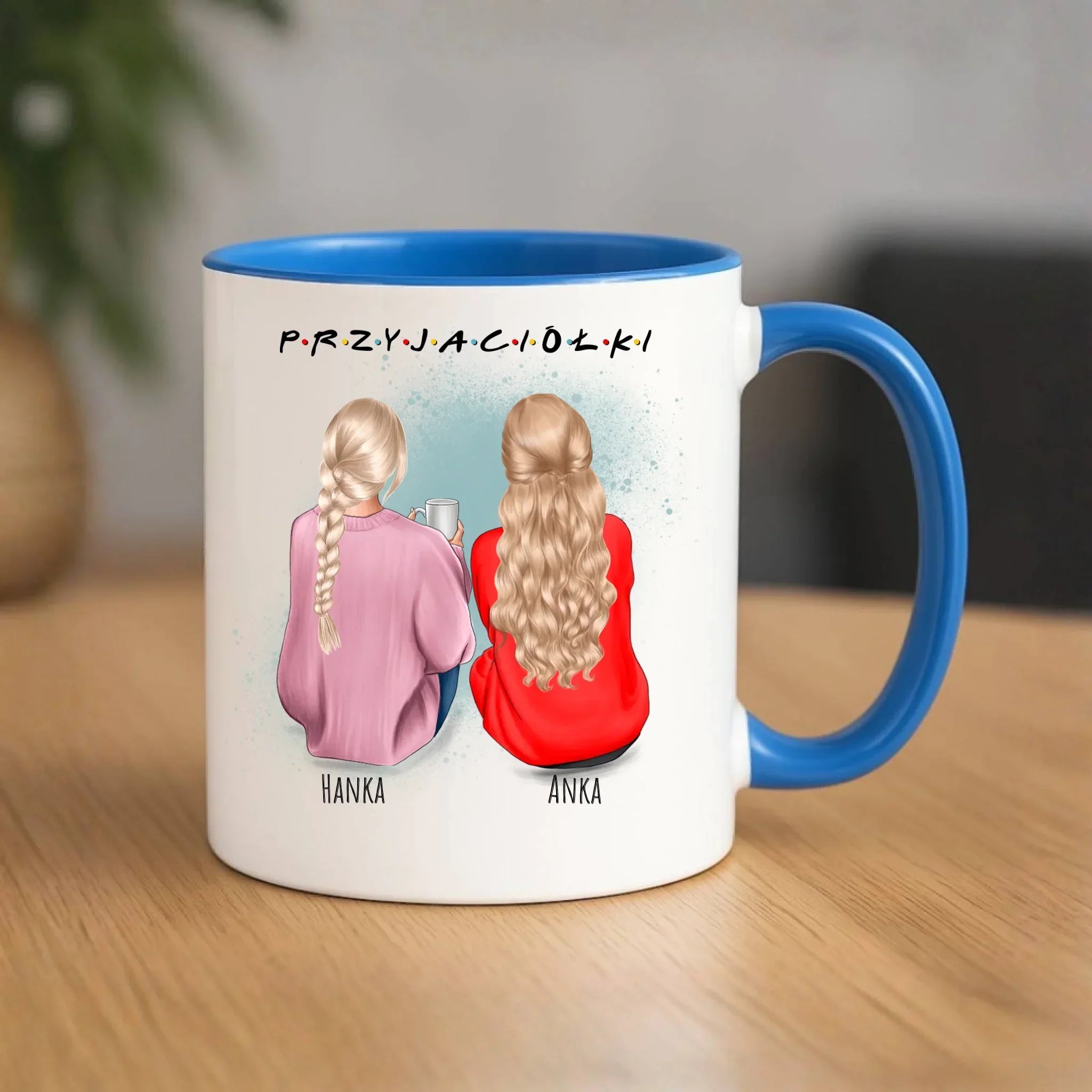 Kubek - prezent dla przyjaciółki - personalizowane postacie 2-4 osoby PR02