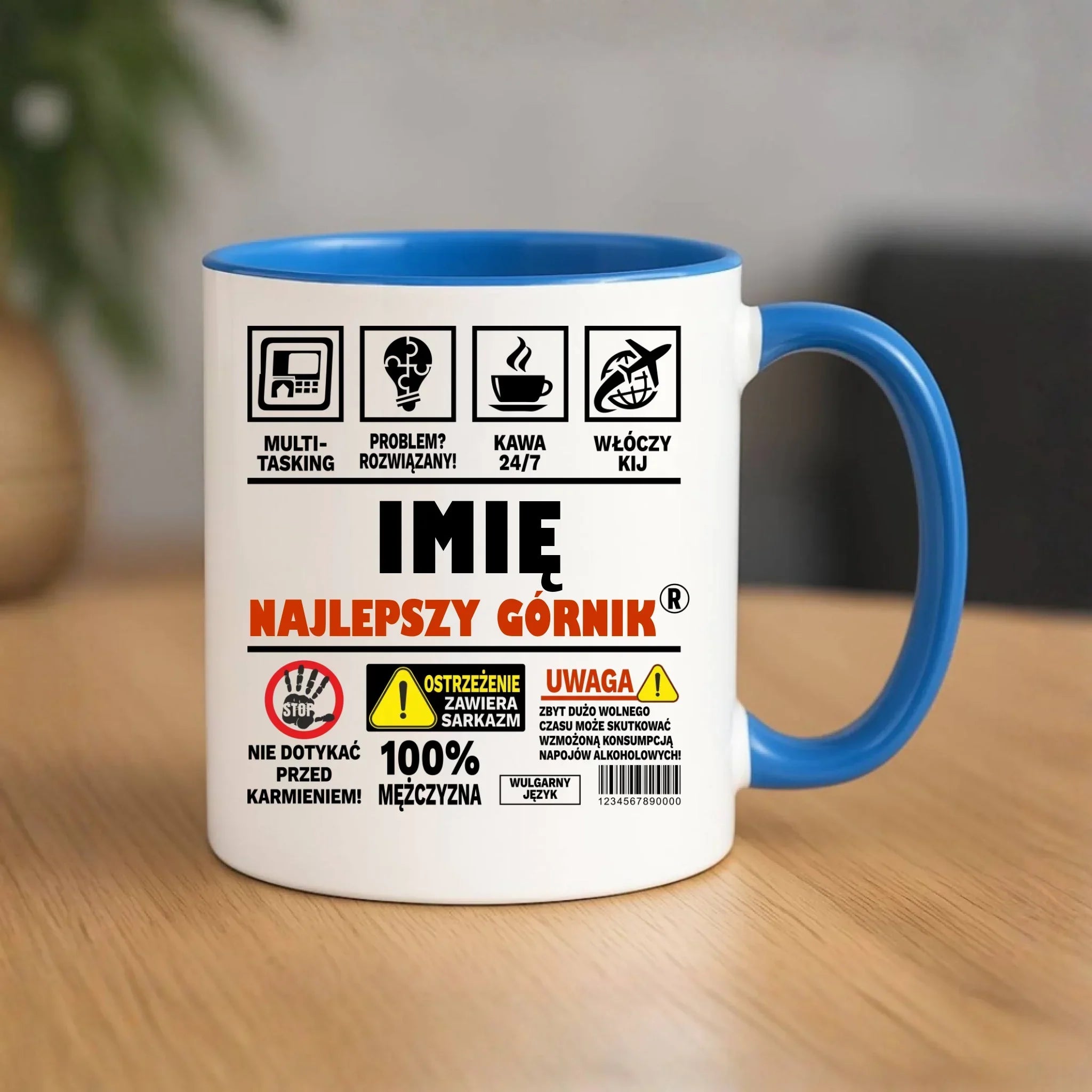 Kubek - prezent dla górnika - Najlepszy górnik 24/7 - personalizowany G11 - StoryCups.pl