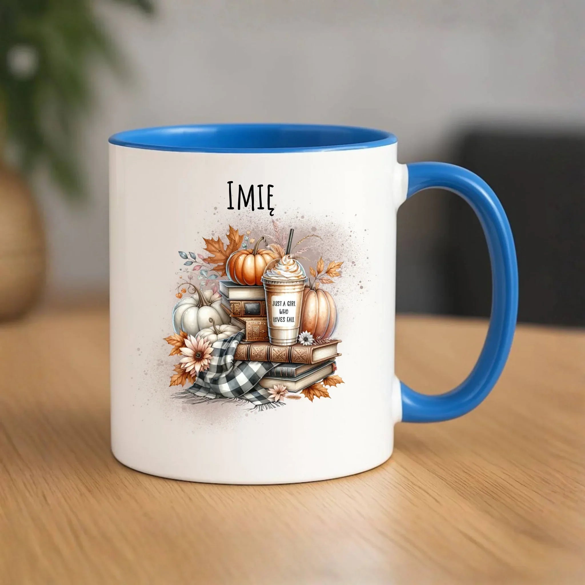 Kubek jesienny - Książkara - personalizowany JS14 - StoryCups.pl