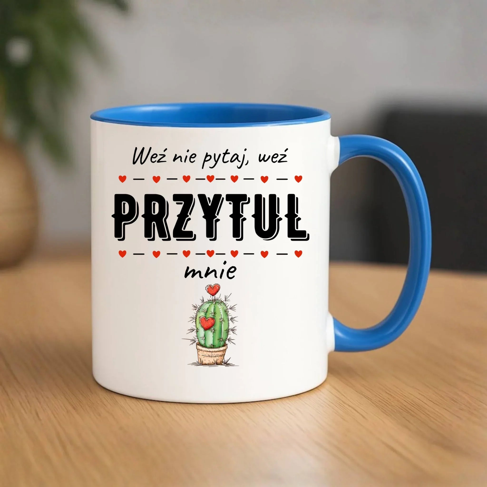 Kubek dla par - Weź nie pytaj, weź przytul mnie W49 - StoryCups.pl
