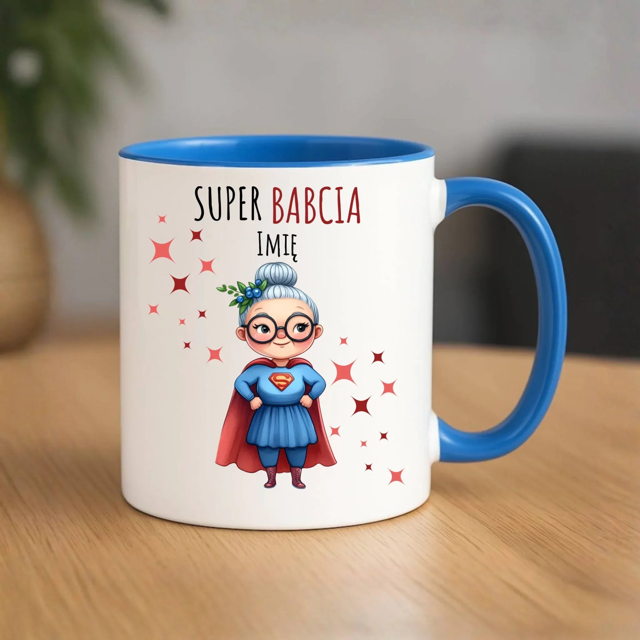 Kubek dla babci - Super Babcia - personalizowany B02 - StoryCups.pl