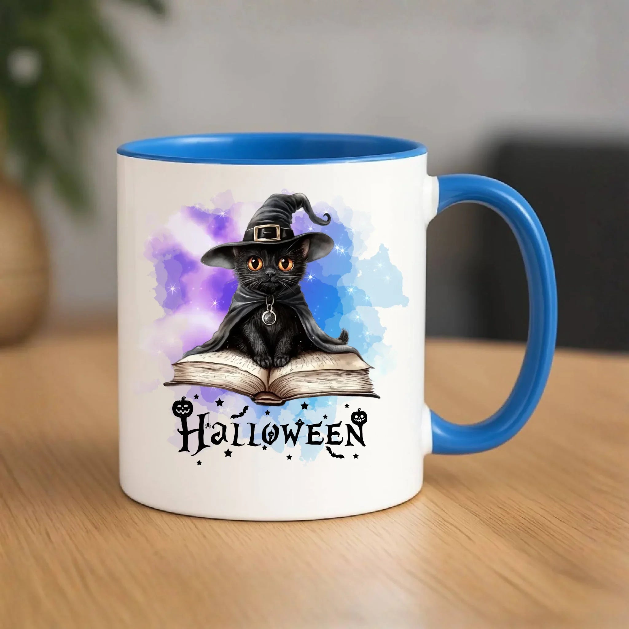Kubek na Halloween - Kot Czarodziej HL06 - StoryCups.pl