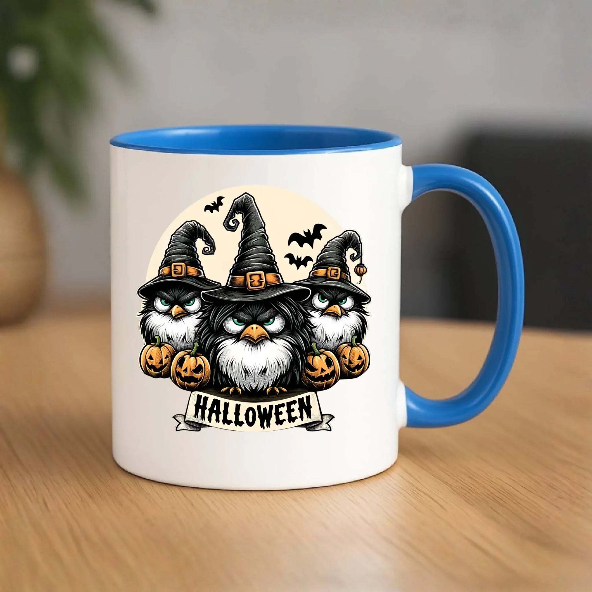Kubek na Halloween - Upiorne sowy wiedźmy HL15 - StoryCups.pl