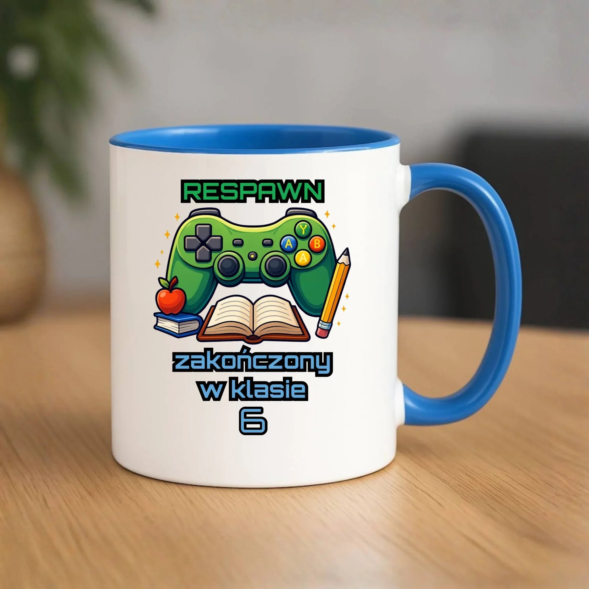 Kubek szkolny - Respawn - gamer do szkoły - personalizowany SZ18 - StoryCups.pl