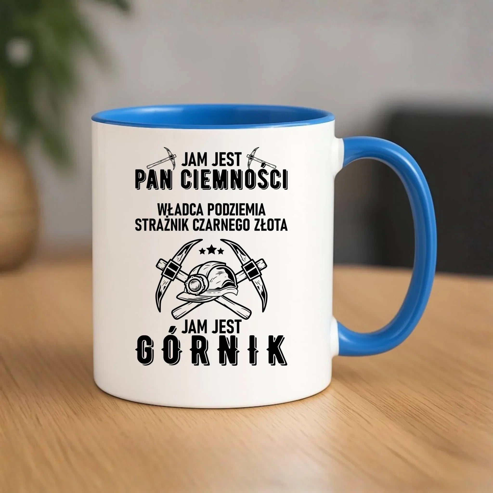 Kubek - prezent dla górnika - Pan ciemności jam jest górnik G04 - StoryCups.pl