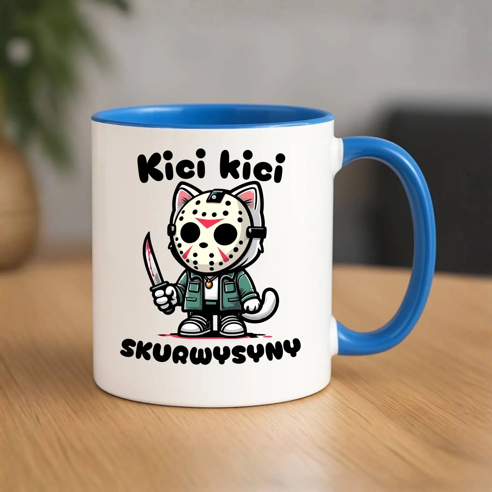 Kubek na Halloween - Kici kici sk*rwysyny - bez cenzury HL28 - StoryCups.pl