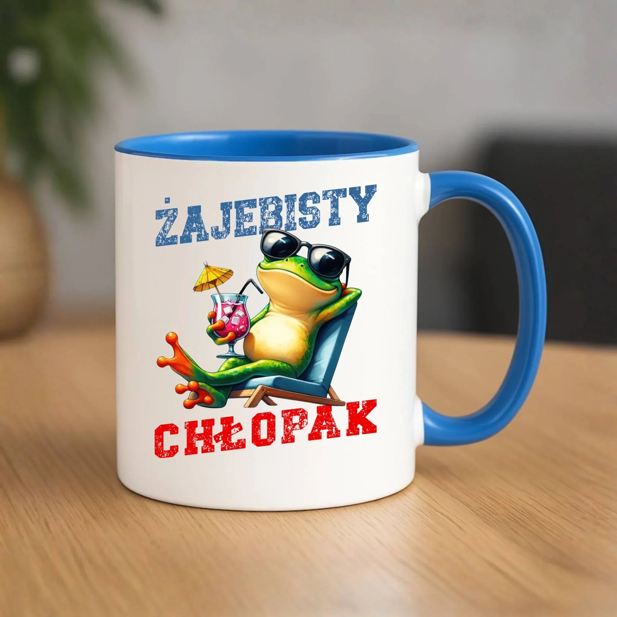 Kubek z żabą - prezent dla chłopaka - Żajebisty chłopak DCH19 - StoryCups.pl