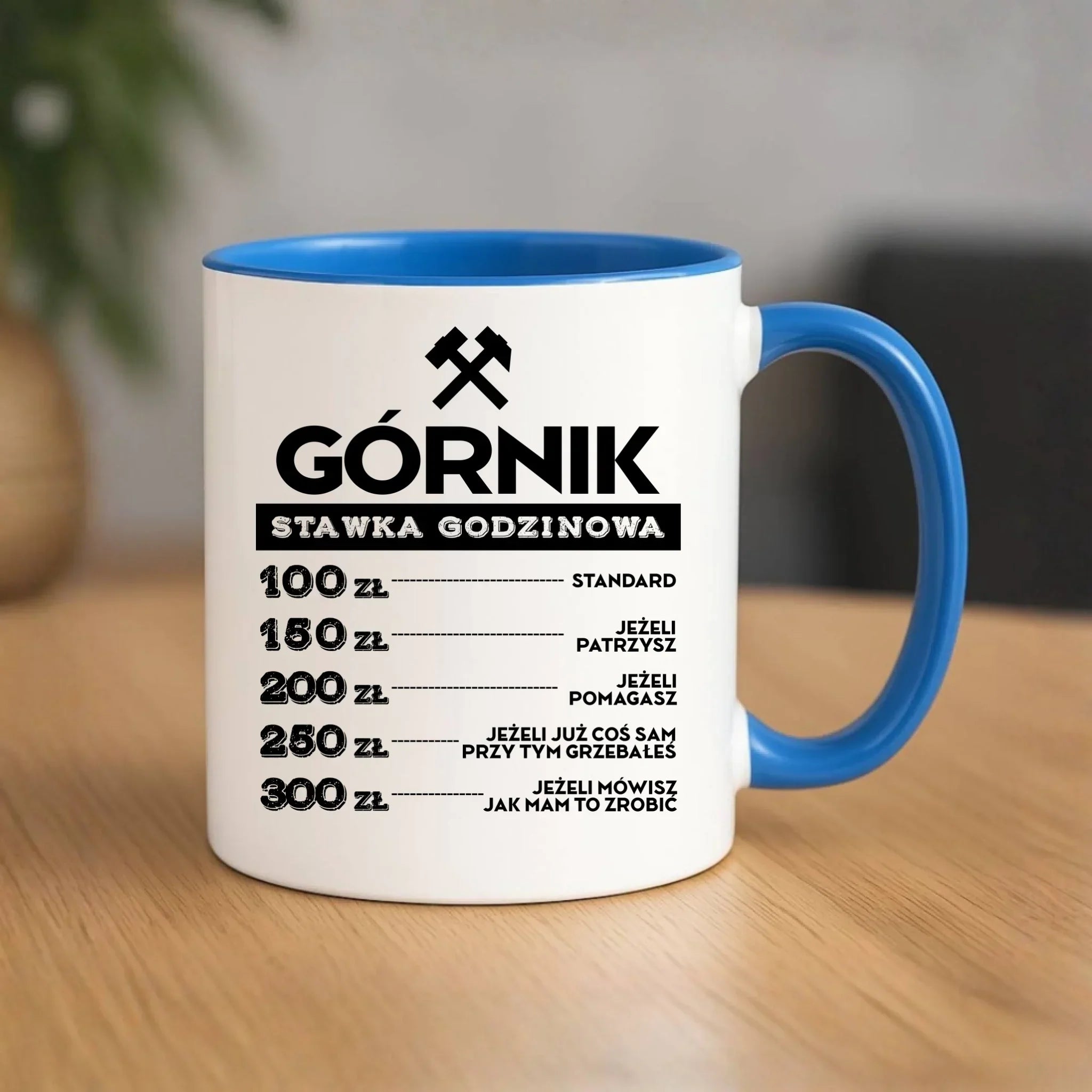 Kubek - prezent dla górnika - Górnik stawka godzinowa G14 - StoryCups.pl