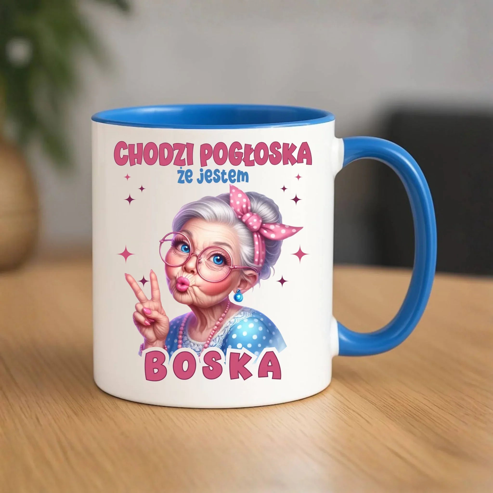 Kubek dla babci - Chodzi pogłoska, że jestem boska B16 - StoryCups.pl