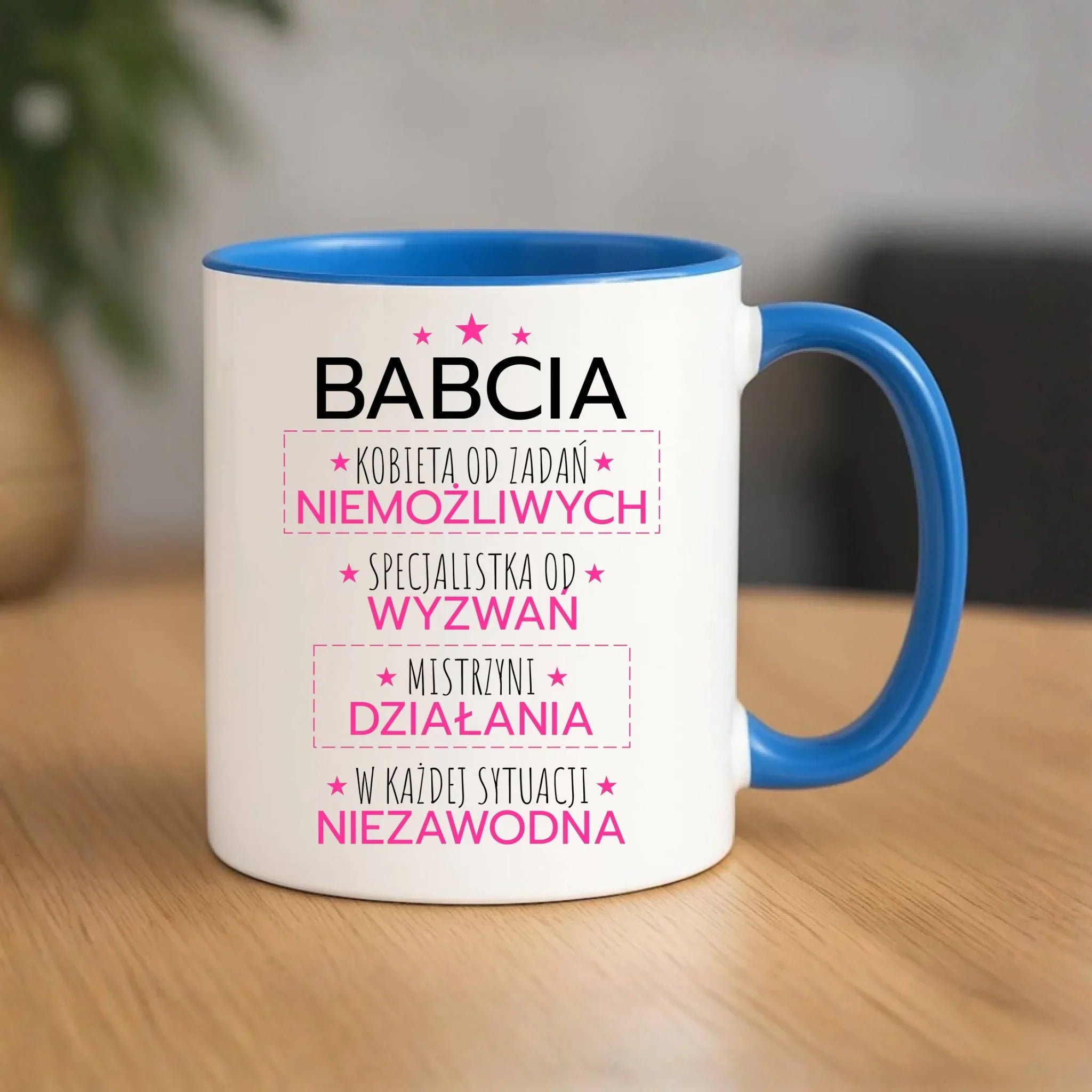Kubek dla babci - Babcia kobieta od zadań niemożliwych B30 - StoryCups.pl