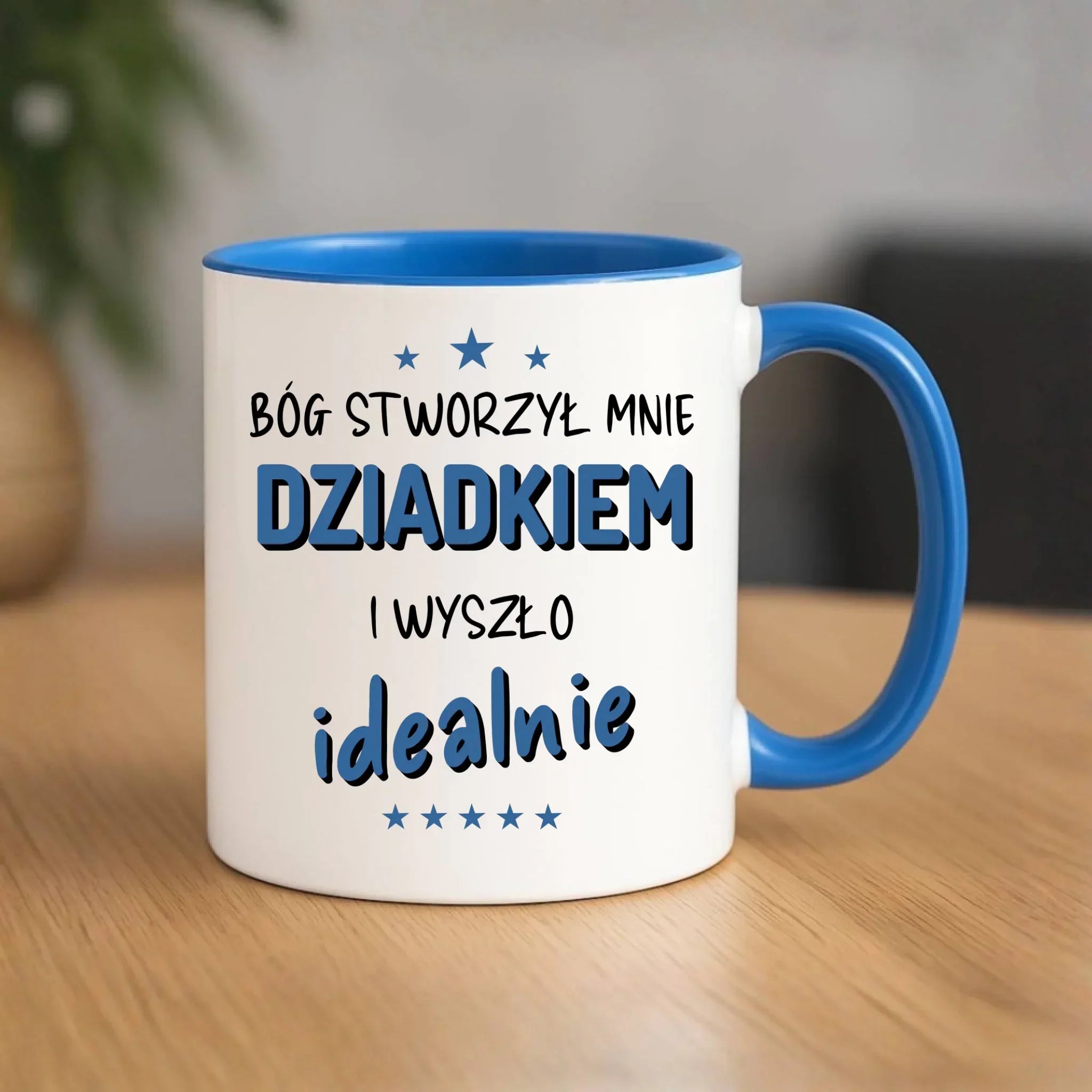 Kubek dla dziadka - Bóg stworzył mnie dziadkiem i wyszło idealnie D08 - StoryCups.pl