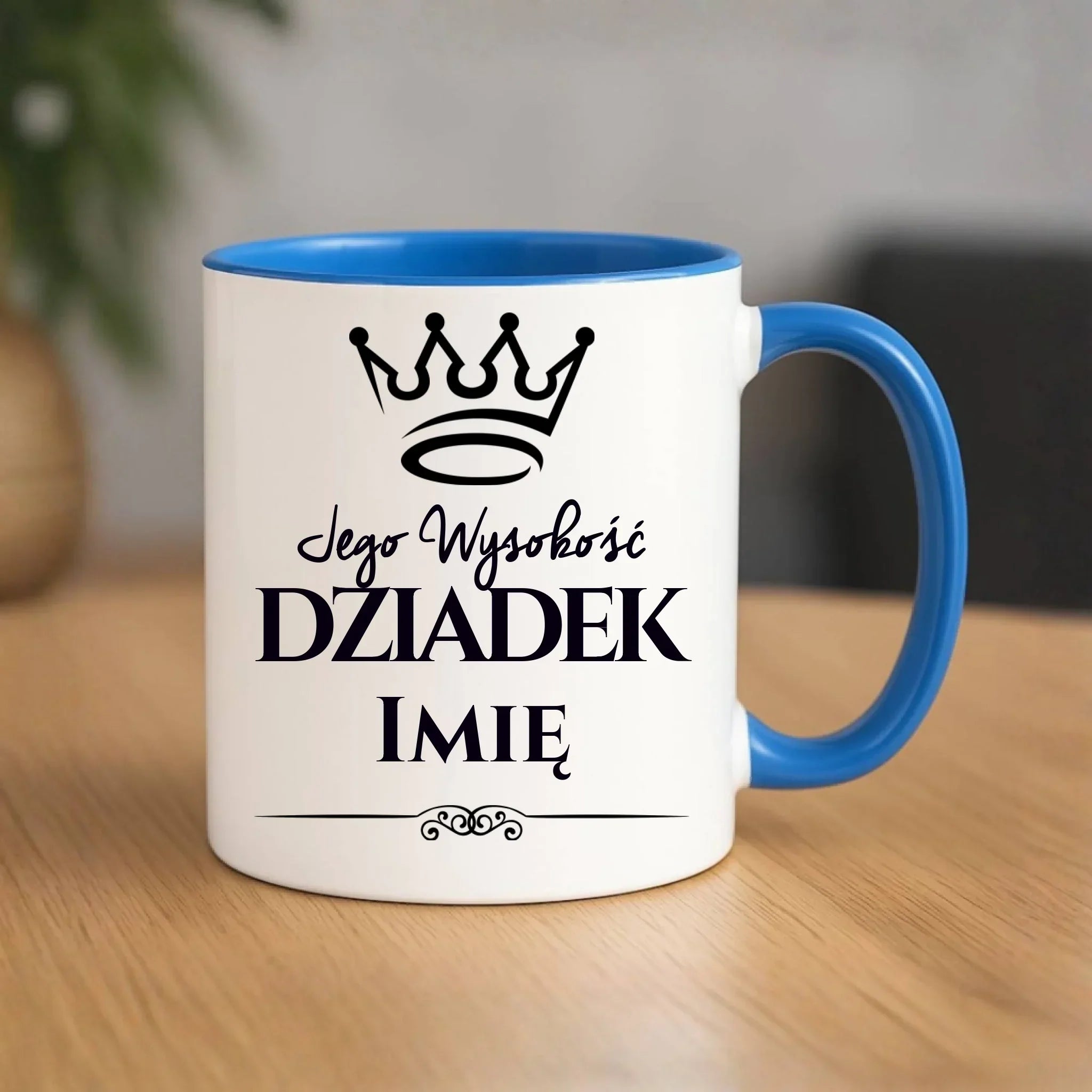 Kubek dla dziadka - Jego Wysokość dziadek - personalizowany D11 - StoryCups.pl