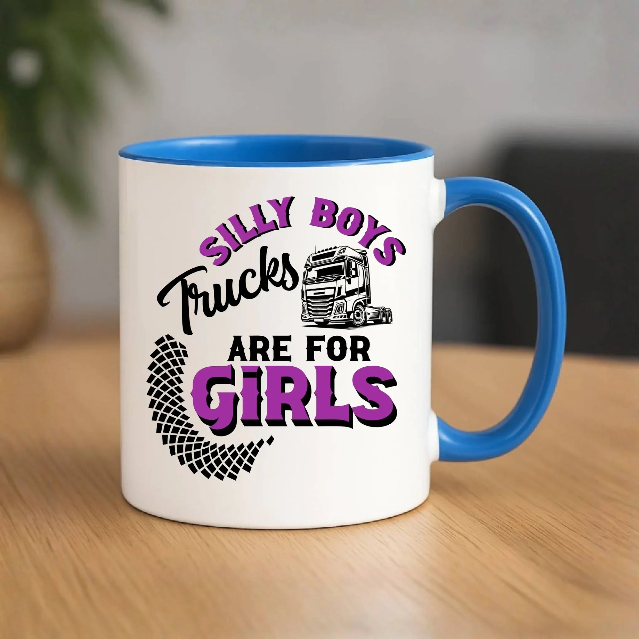 Kubel - kierowca ciężarówki - Silly boys trucks are for girls ZKT11 - StoryCups.pl