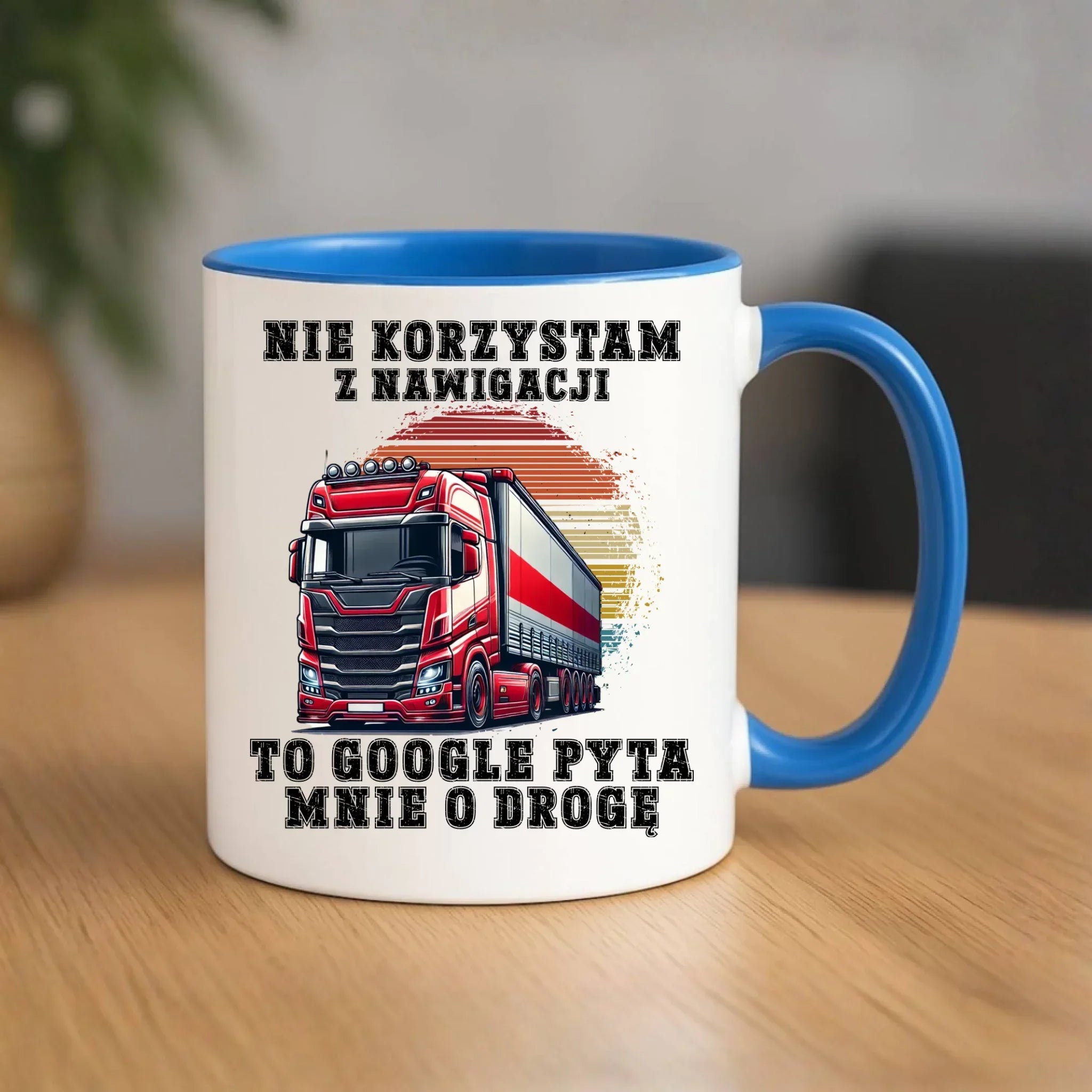 Kubek dla kierowcy ciężarówki - Google pyta mnie o drogę ZKT10 - StoryCups.pl