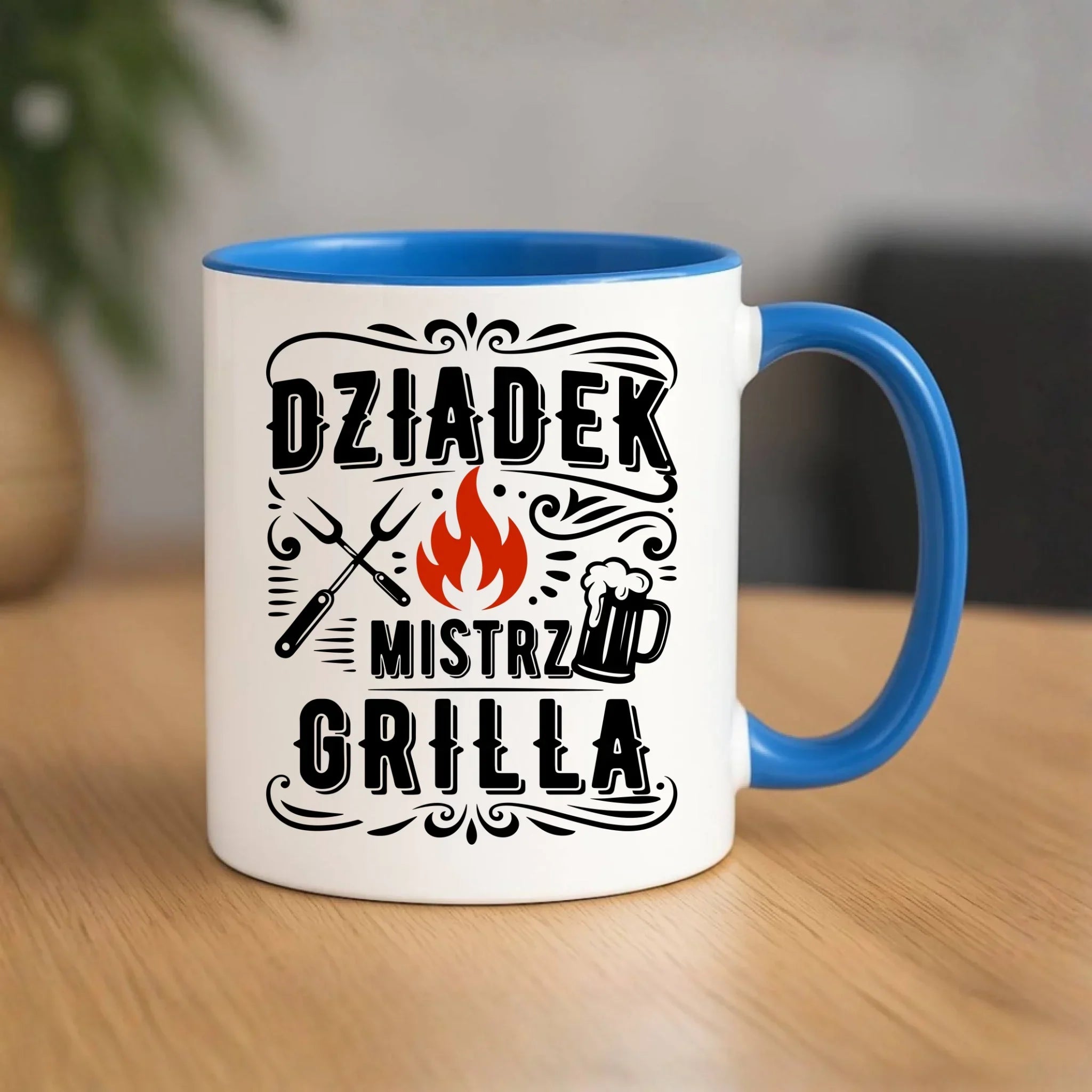Kubek dla dziadka - Dziadek mistrz grilla D33 - StoryCups.pl