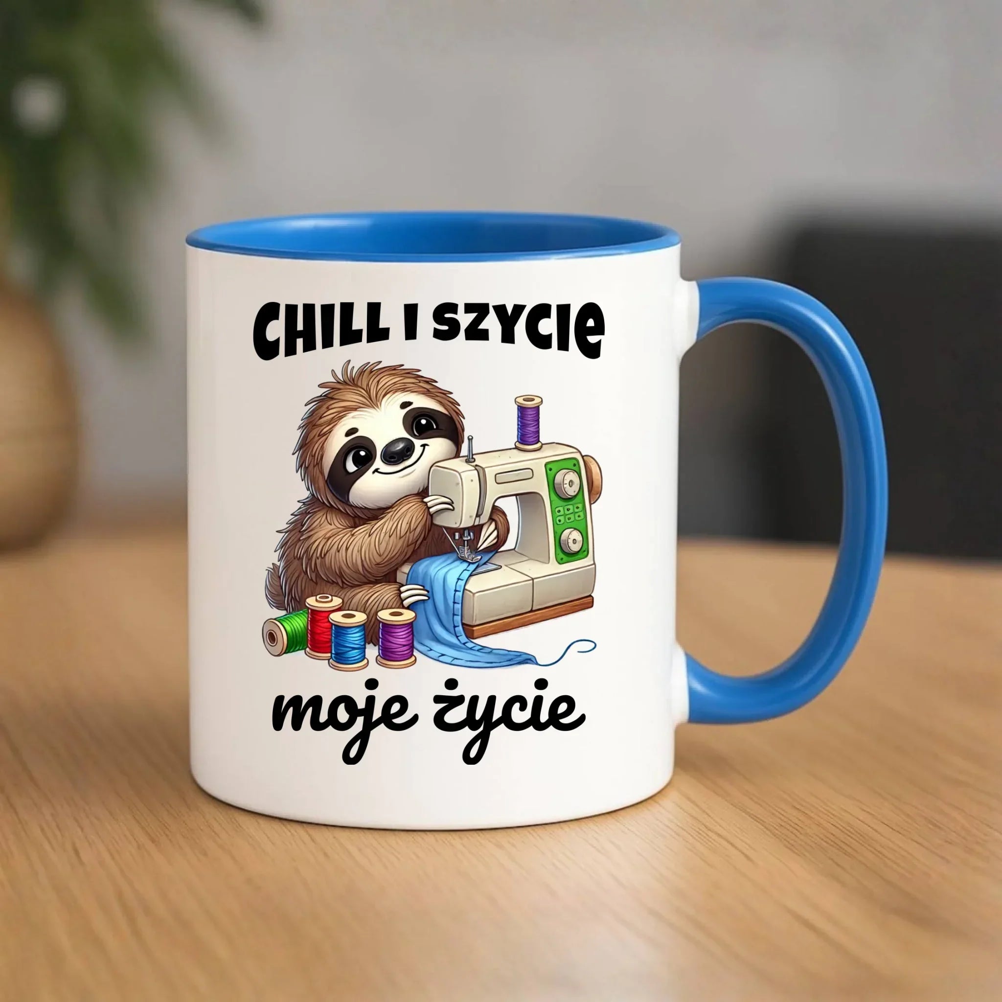 Kubek szyciowy dla krawcowej – Chill i szycie moje życie HS17 - StoryCups.pl
