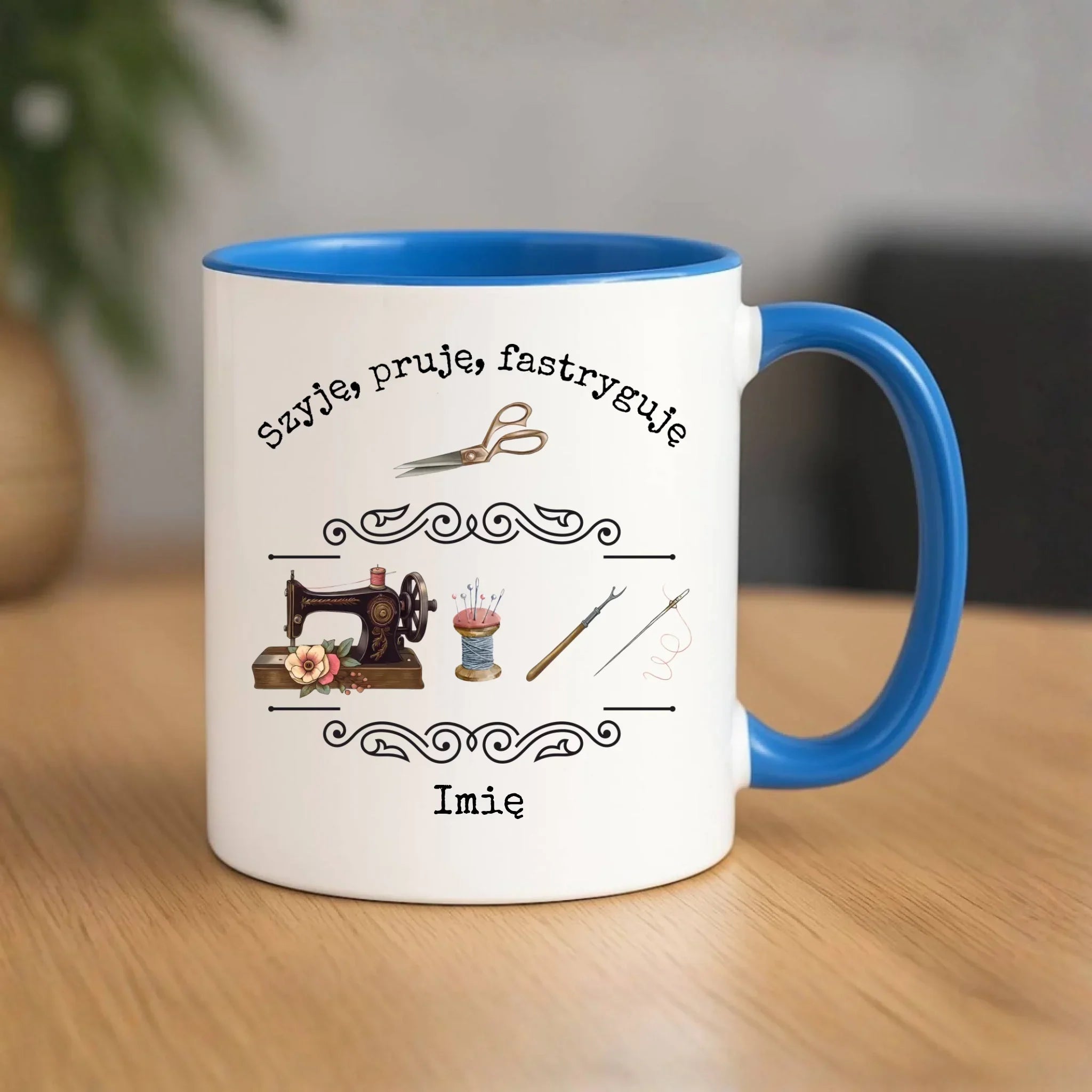 Kubek szyciowy dla krawcowej – Szyję, pruję, fastryguję HS13 - StoryCups.pl