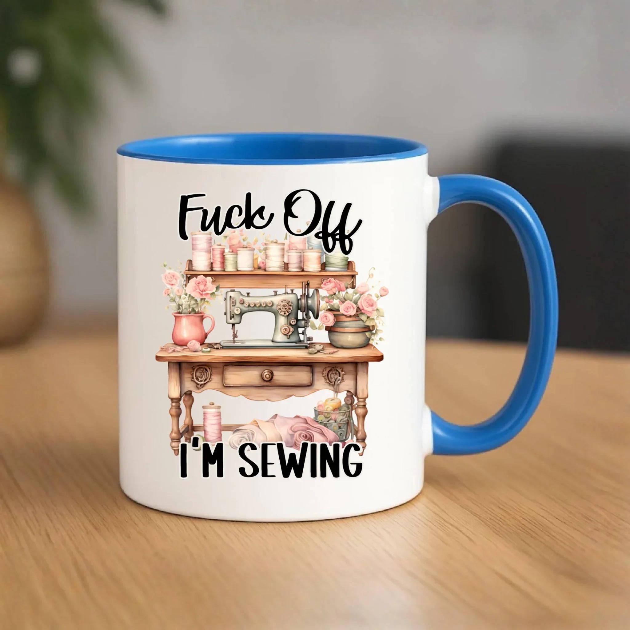 Kubek szyciowy dla krawcowej – Fck off im sewing HS16 - StoryCups.pl