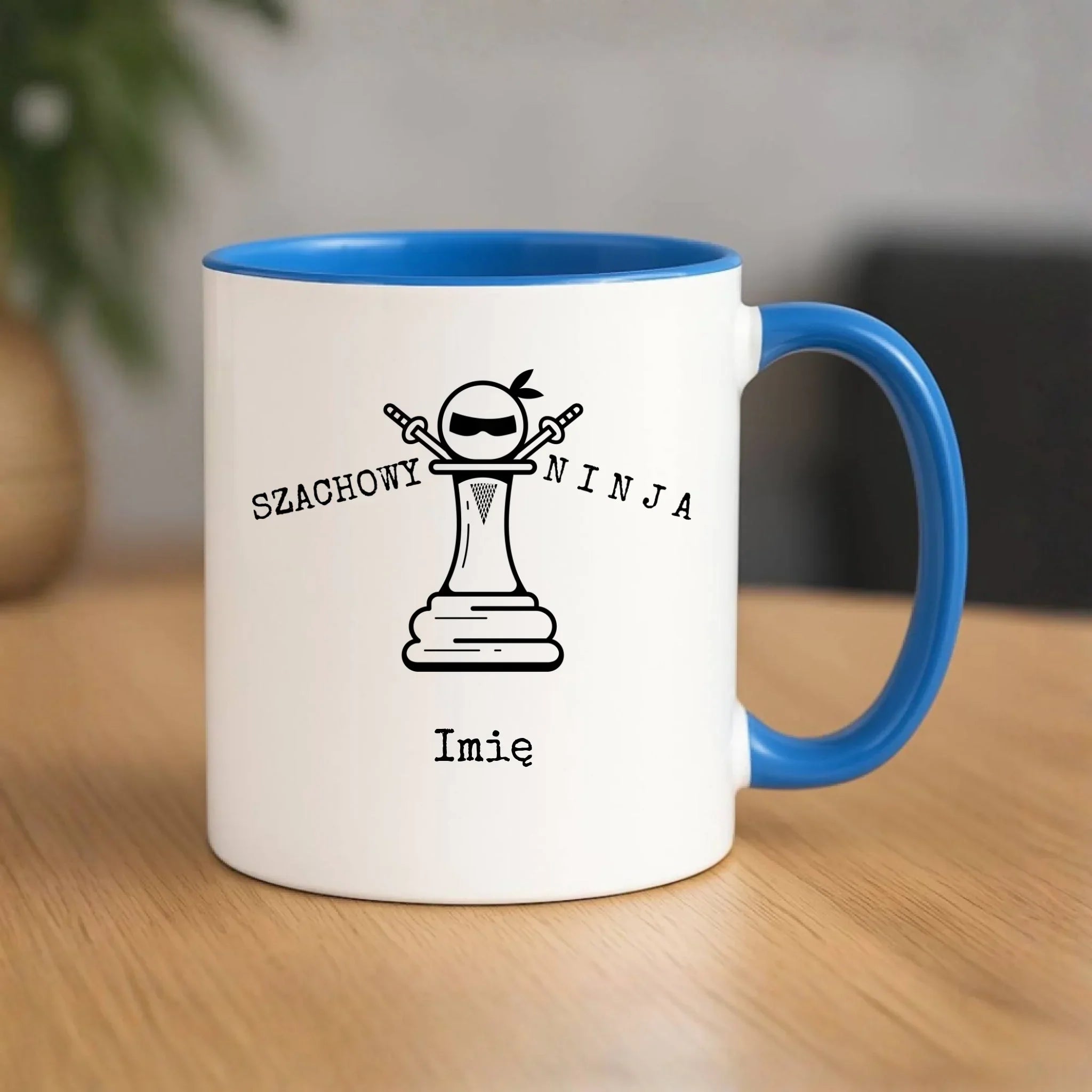 Kubek dla szachisty - Szachowy ninja - personalizowany HSZ01 - StoryCups.pl